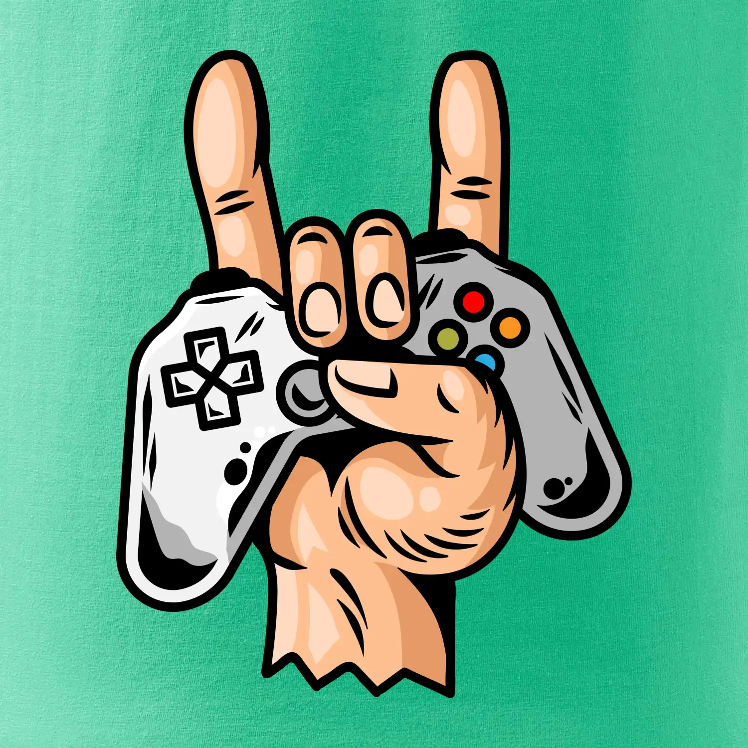 Gamer - gamepad paroháč