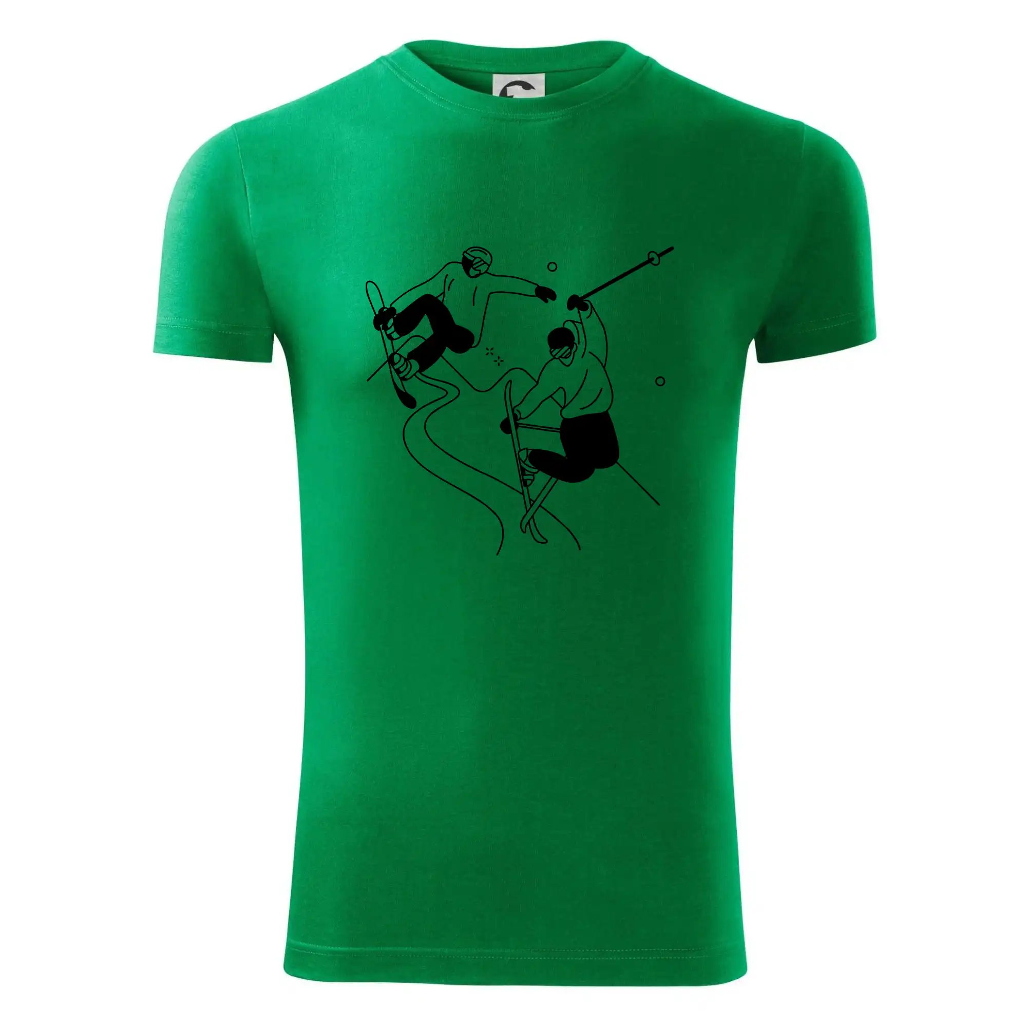 Lyžovaní - kresleny obrázek