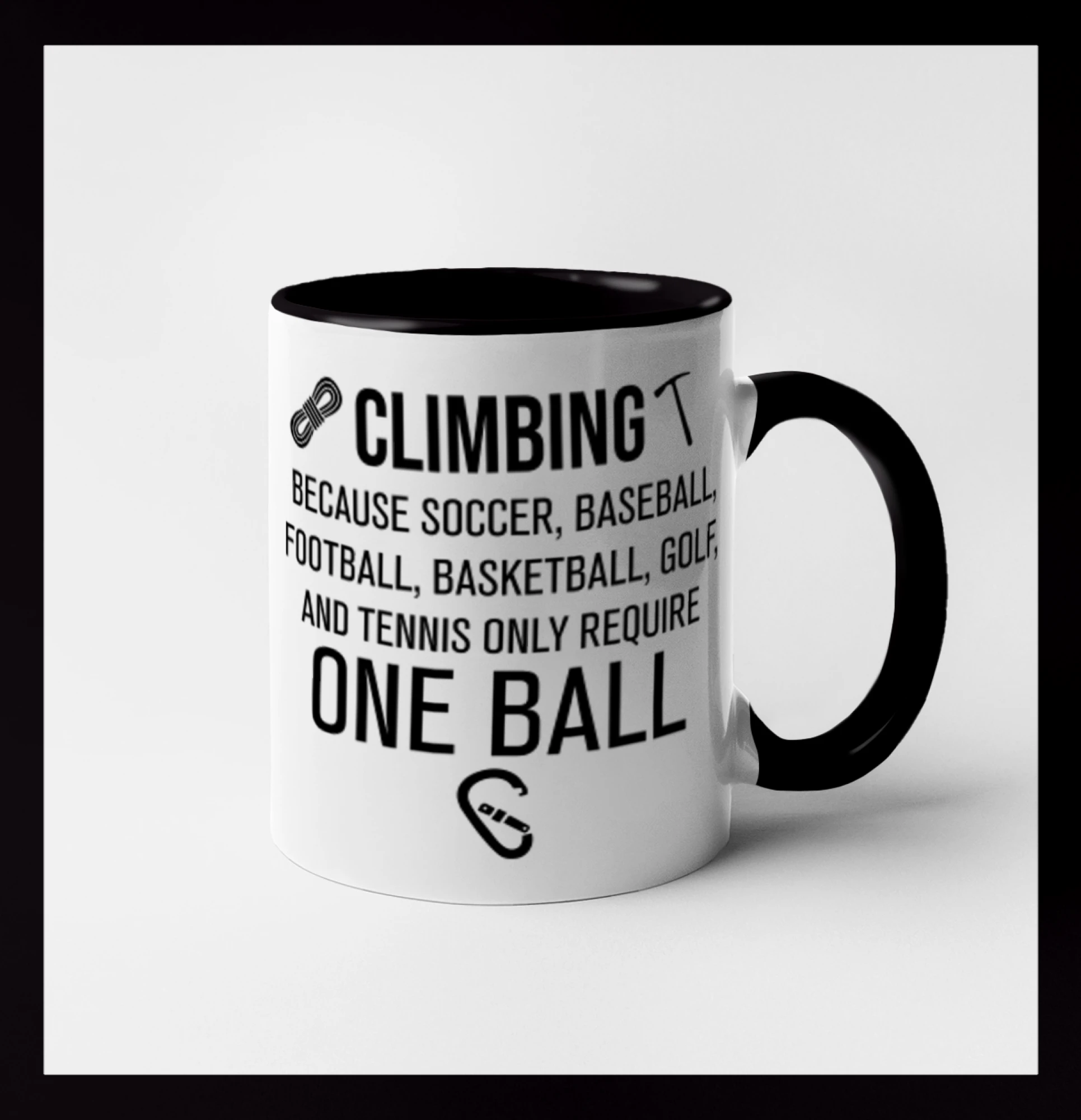 Climbing beacause one ball