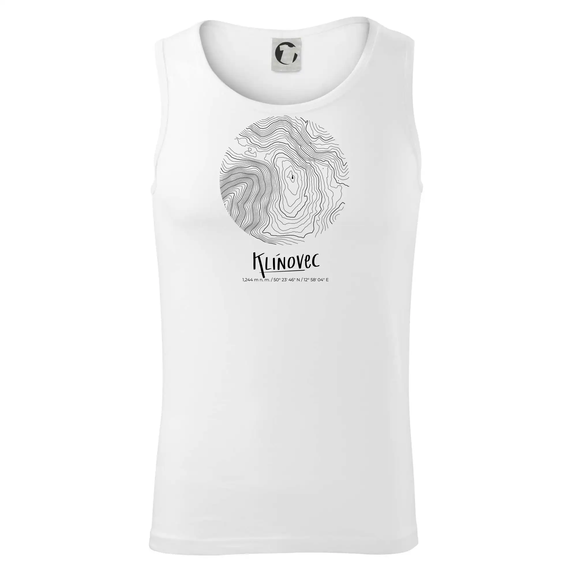 Klínovec - vrstevnice v kruhu