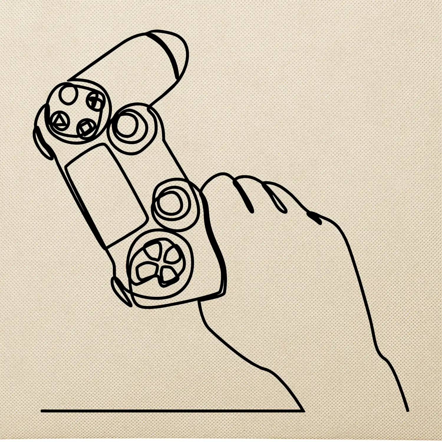 Herní ovladač jedním tahem