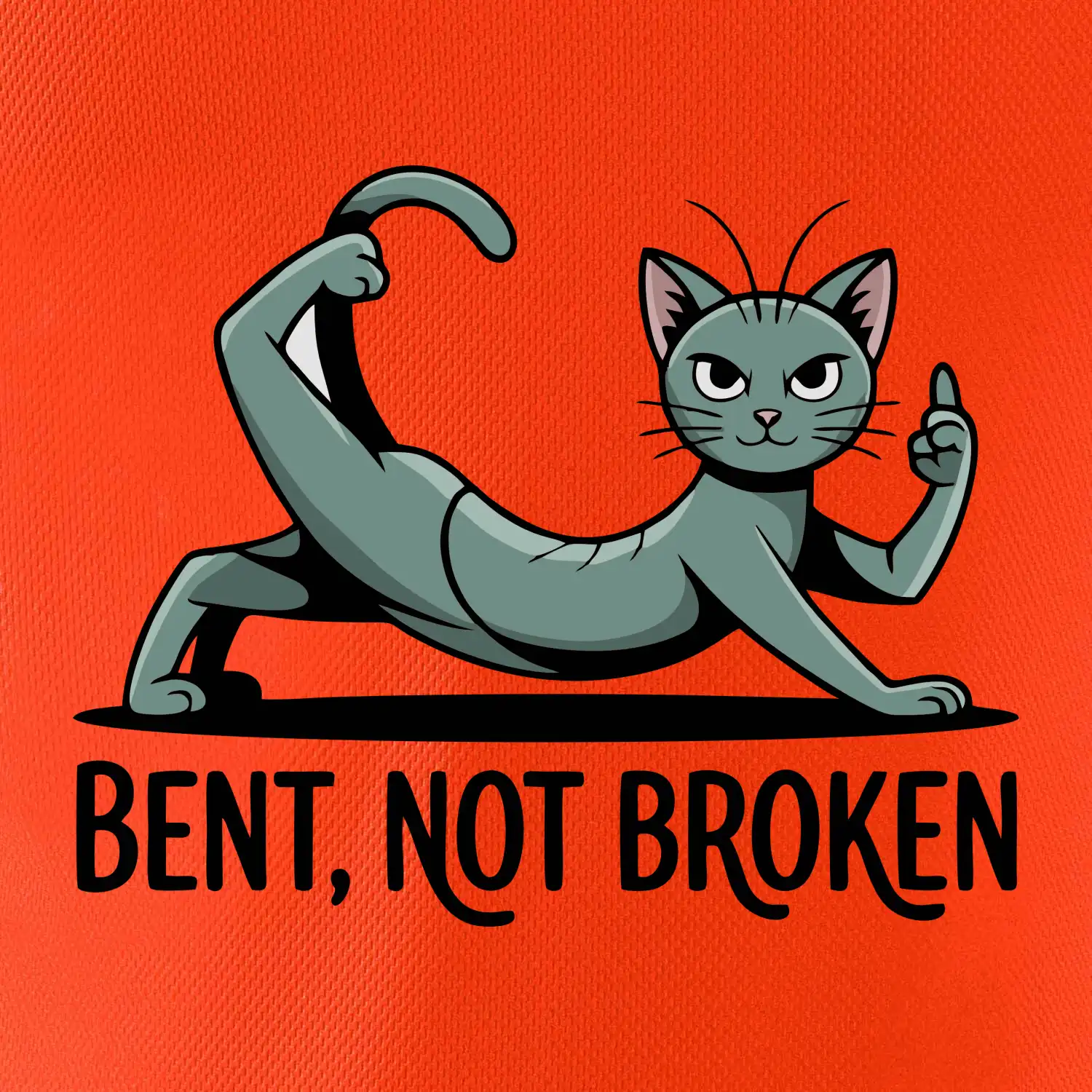 Bent, not broken zelená kočka