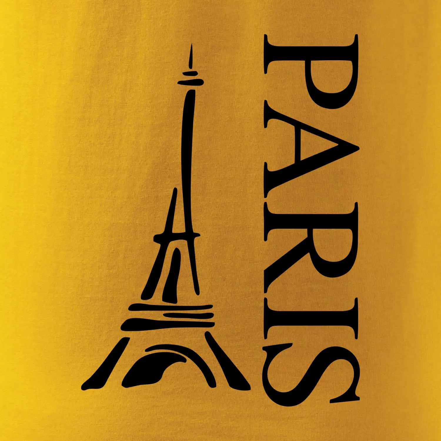 Paris nápis Eiffelovka na výšku