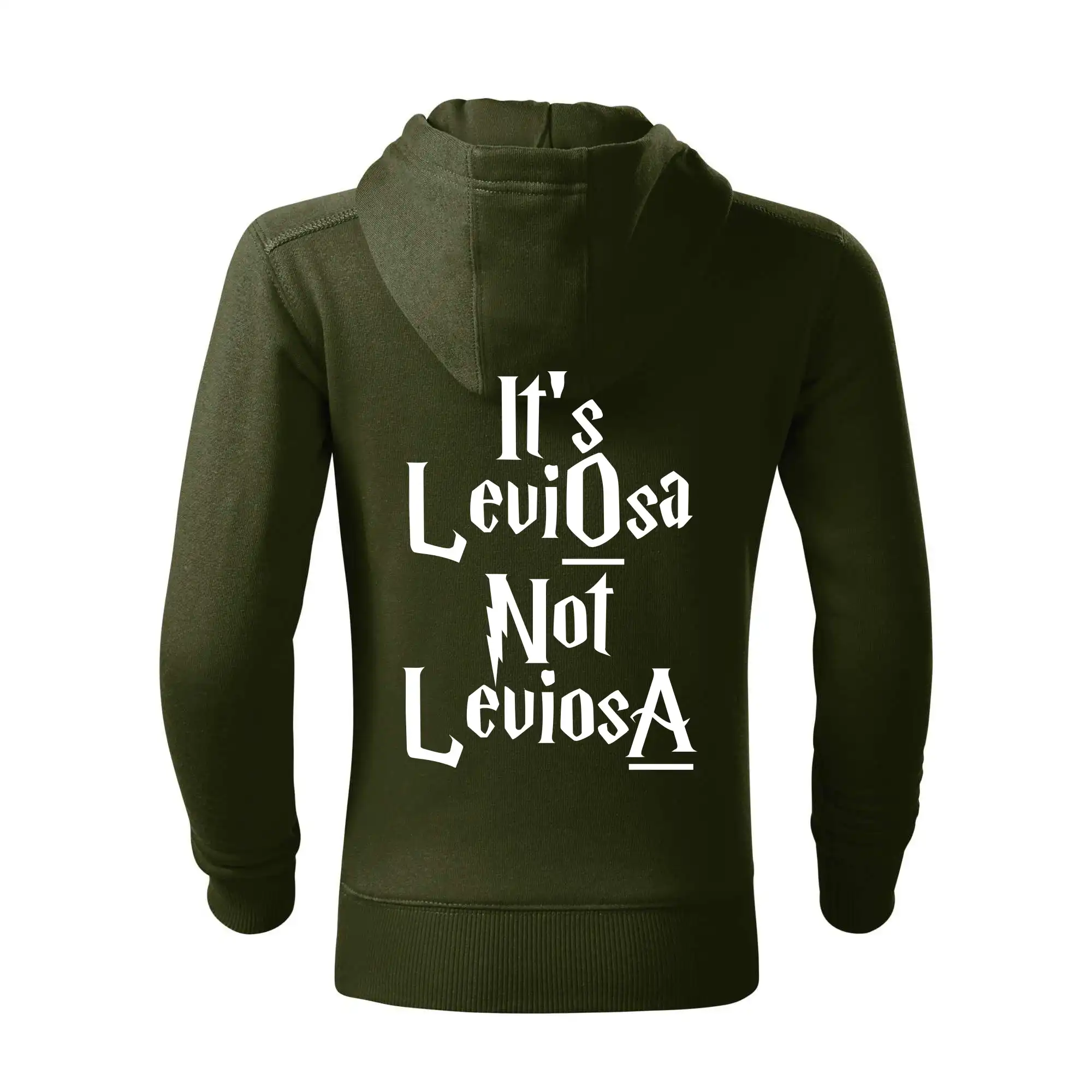 Leviosa not Levjosa - Mikina detská s kapucňou a zipsom