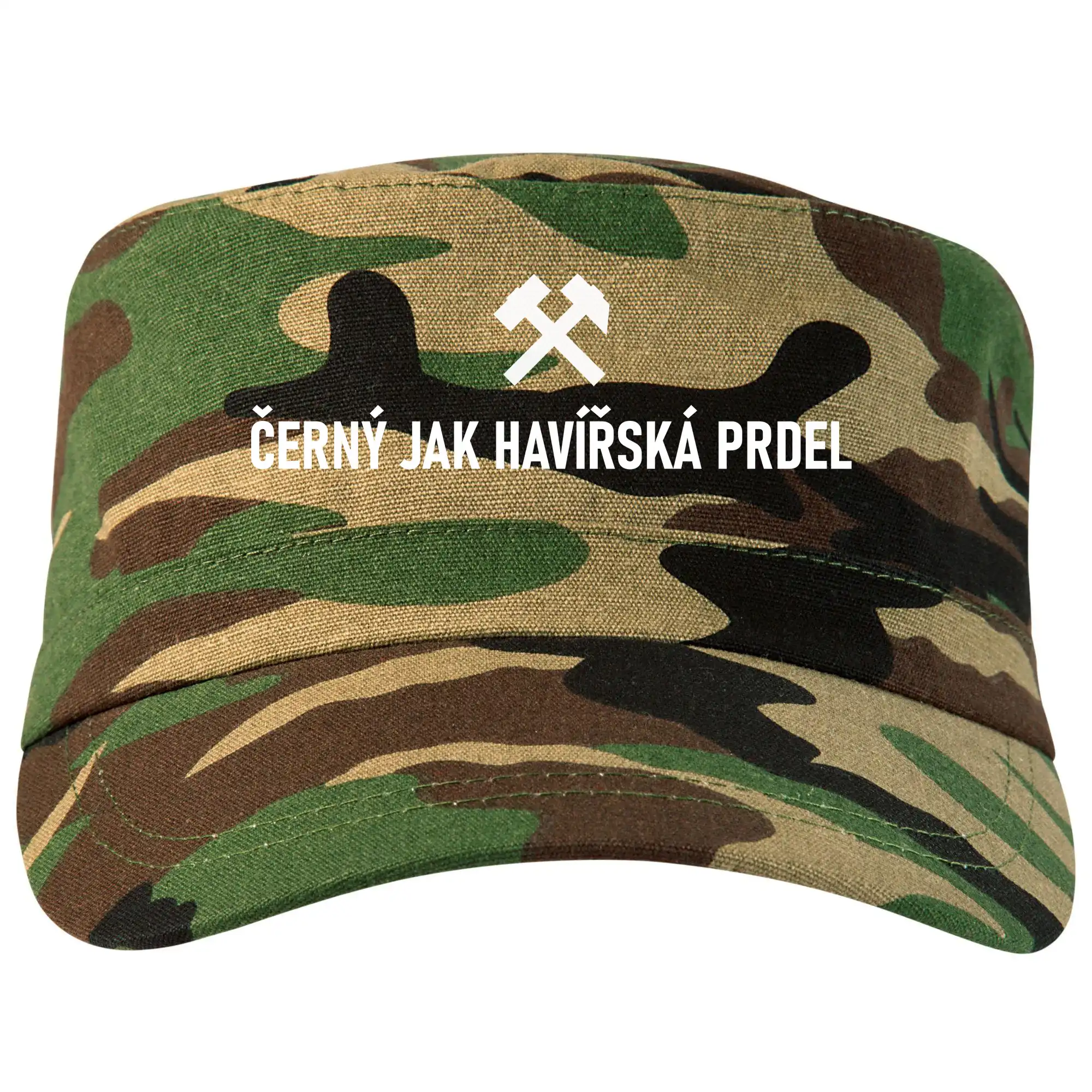 ČERNÝ JAK HAVÍŘSKÁ PRDEL﻿ - Šiltovka CAMO