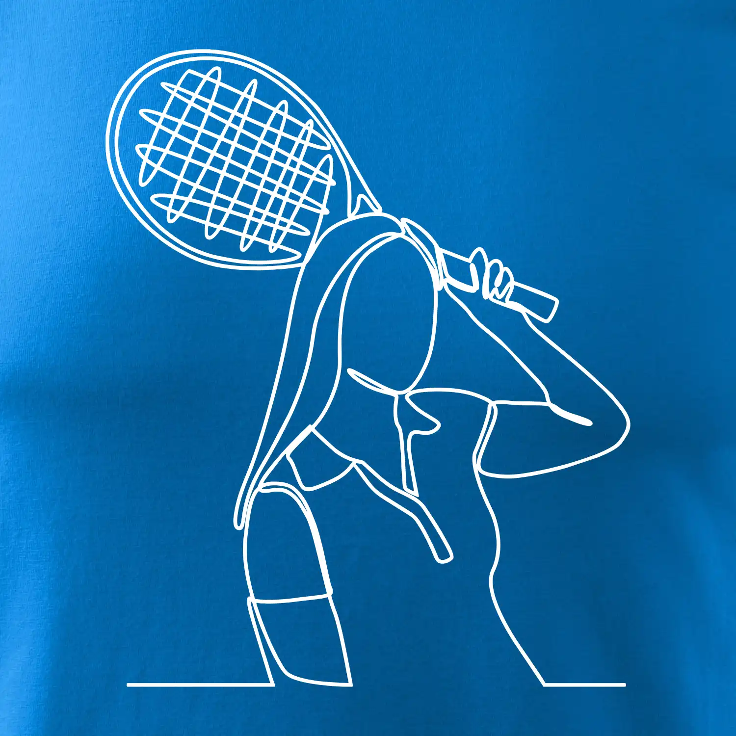 Tenistka  jednim tahem