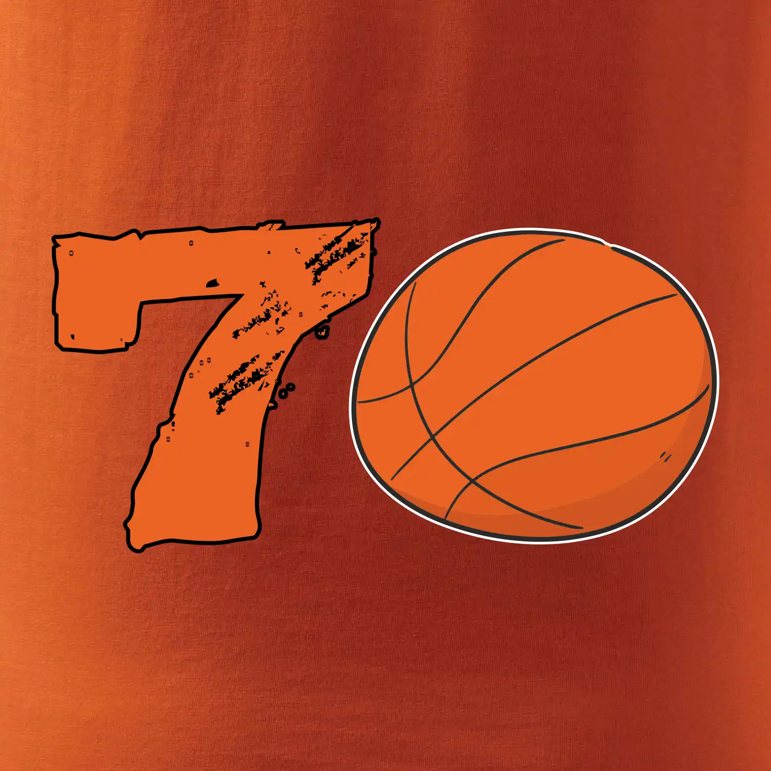 Basketball kulaté narozeniny 70