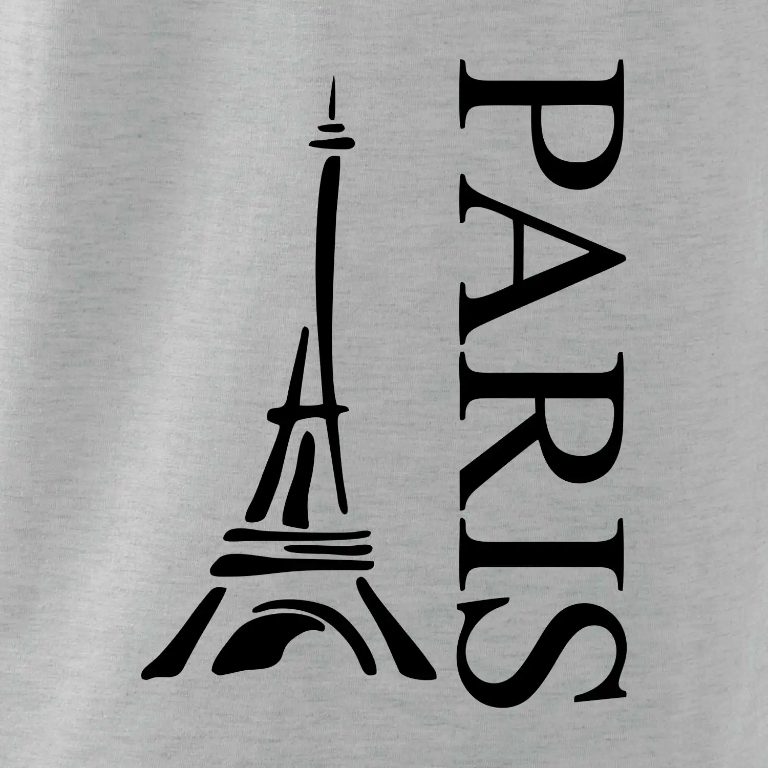 Paris nápis Eiffelovka na výšku