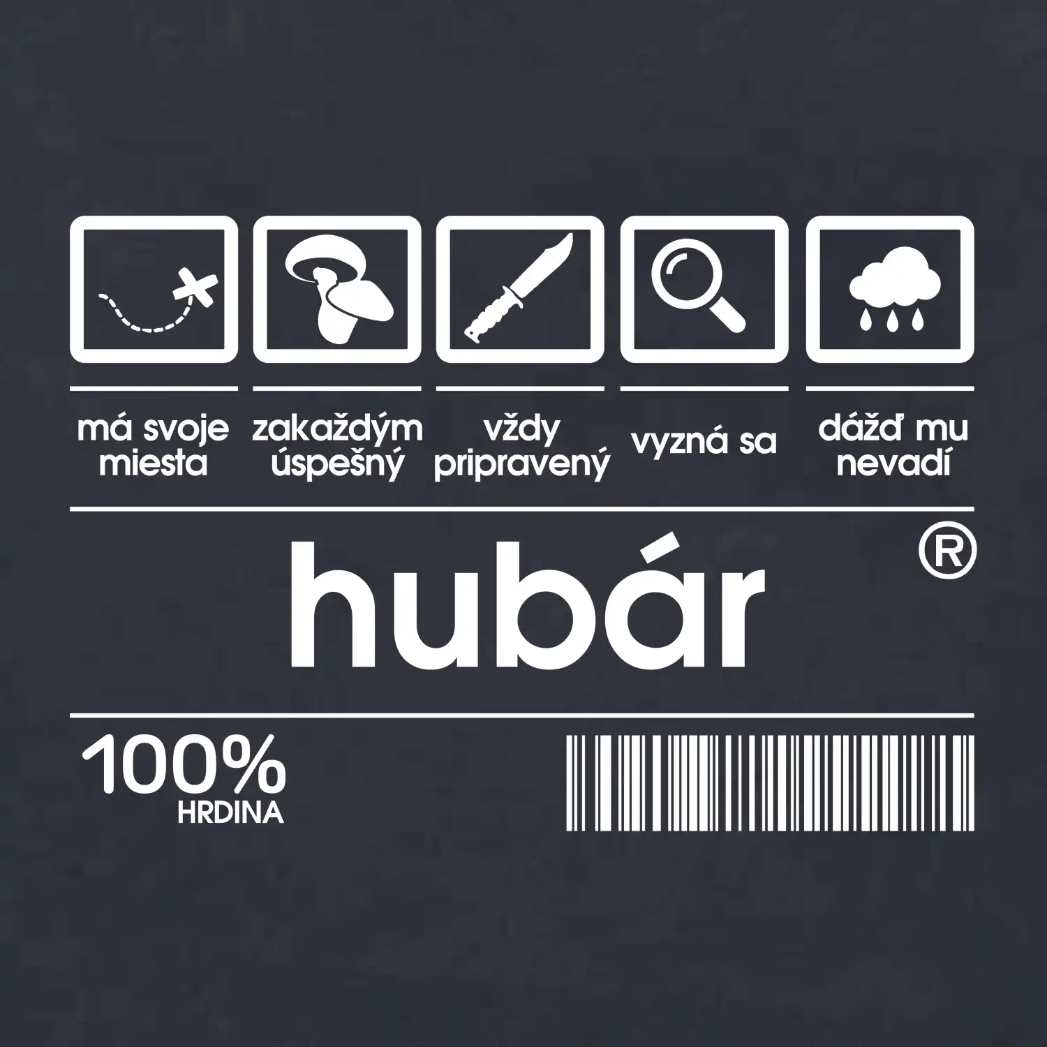 Čiarový kód - Hubár