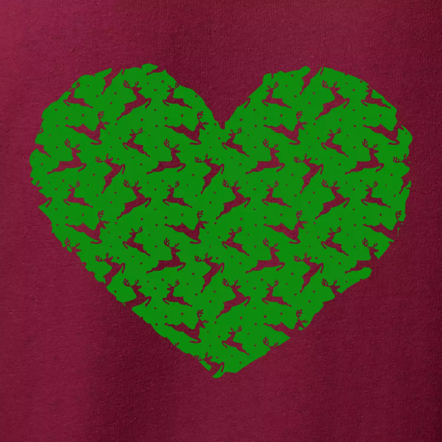 Vánoční jeleni v srdci