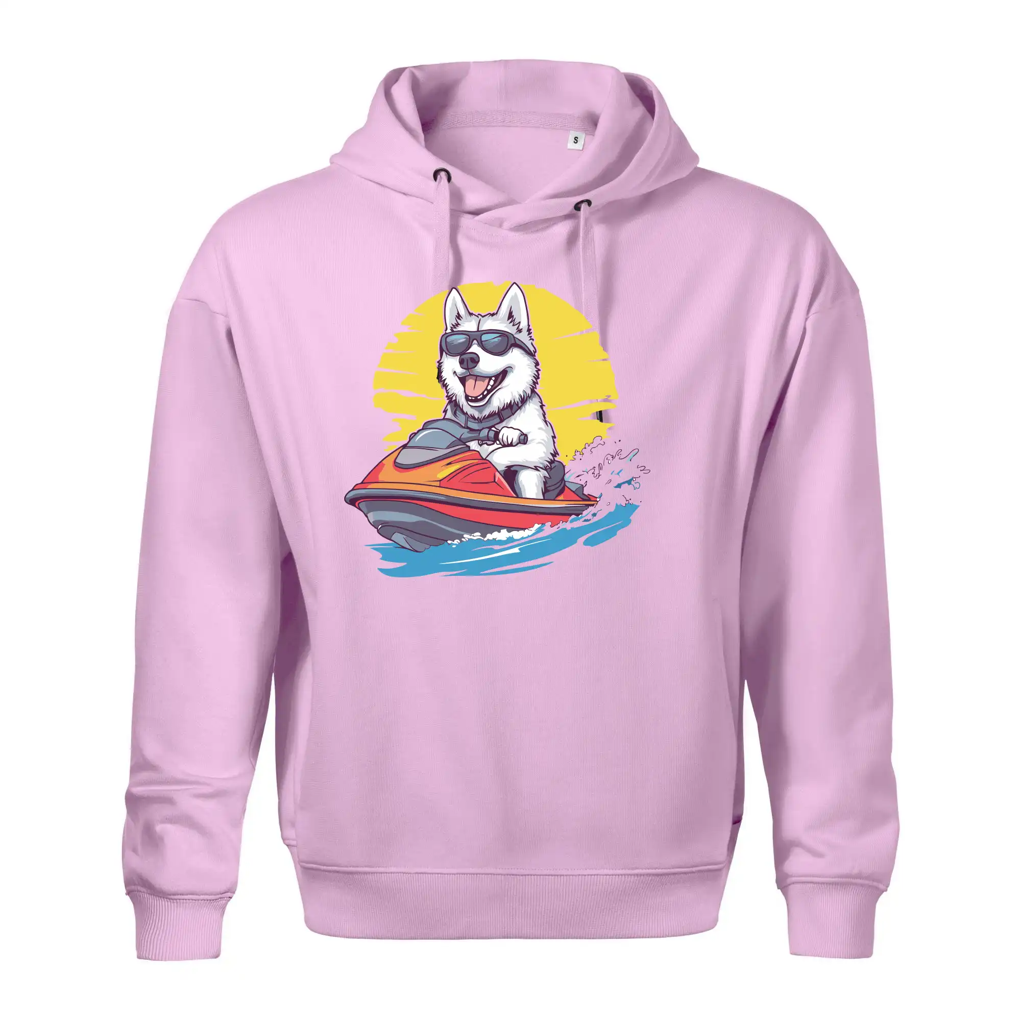 Husky na vodním skútru