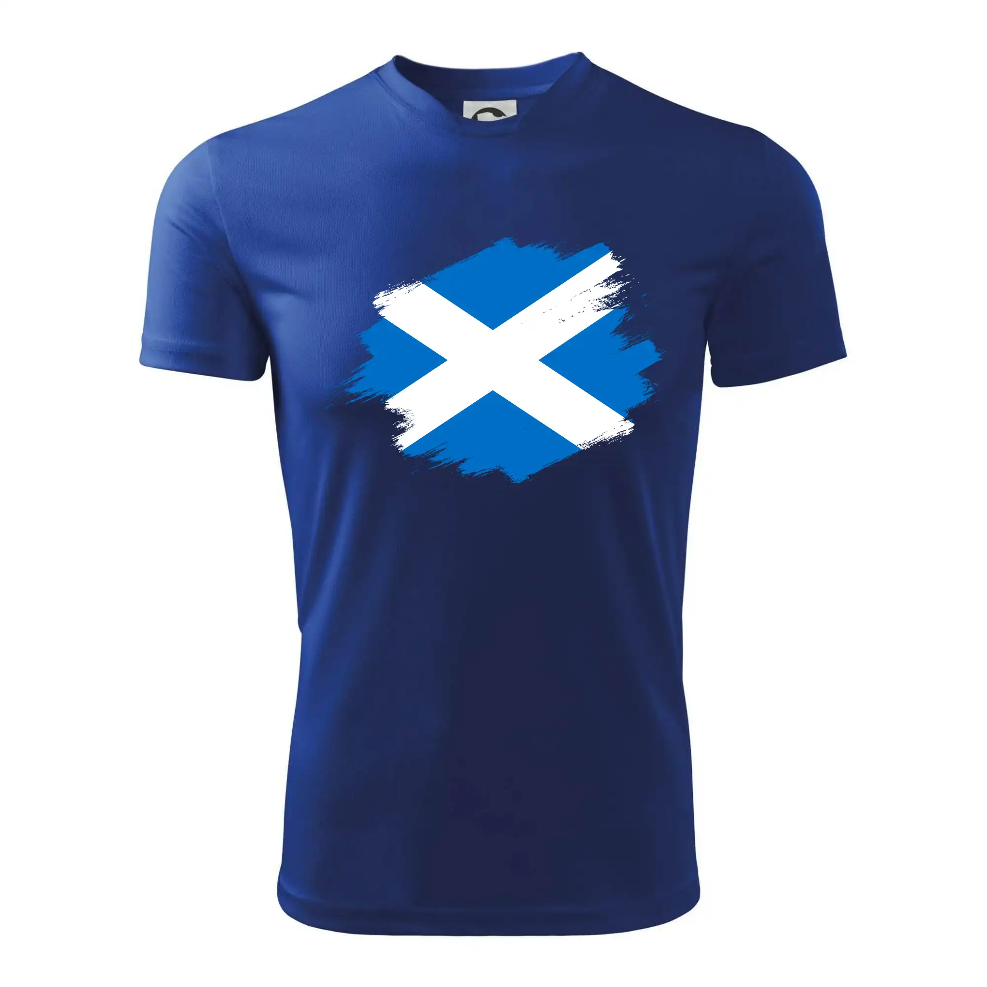 Skotská vlajka kreslená štetcem