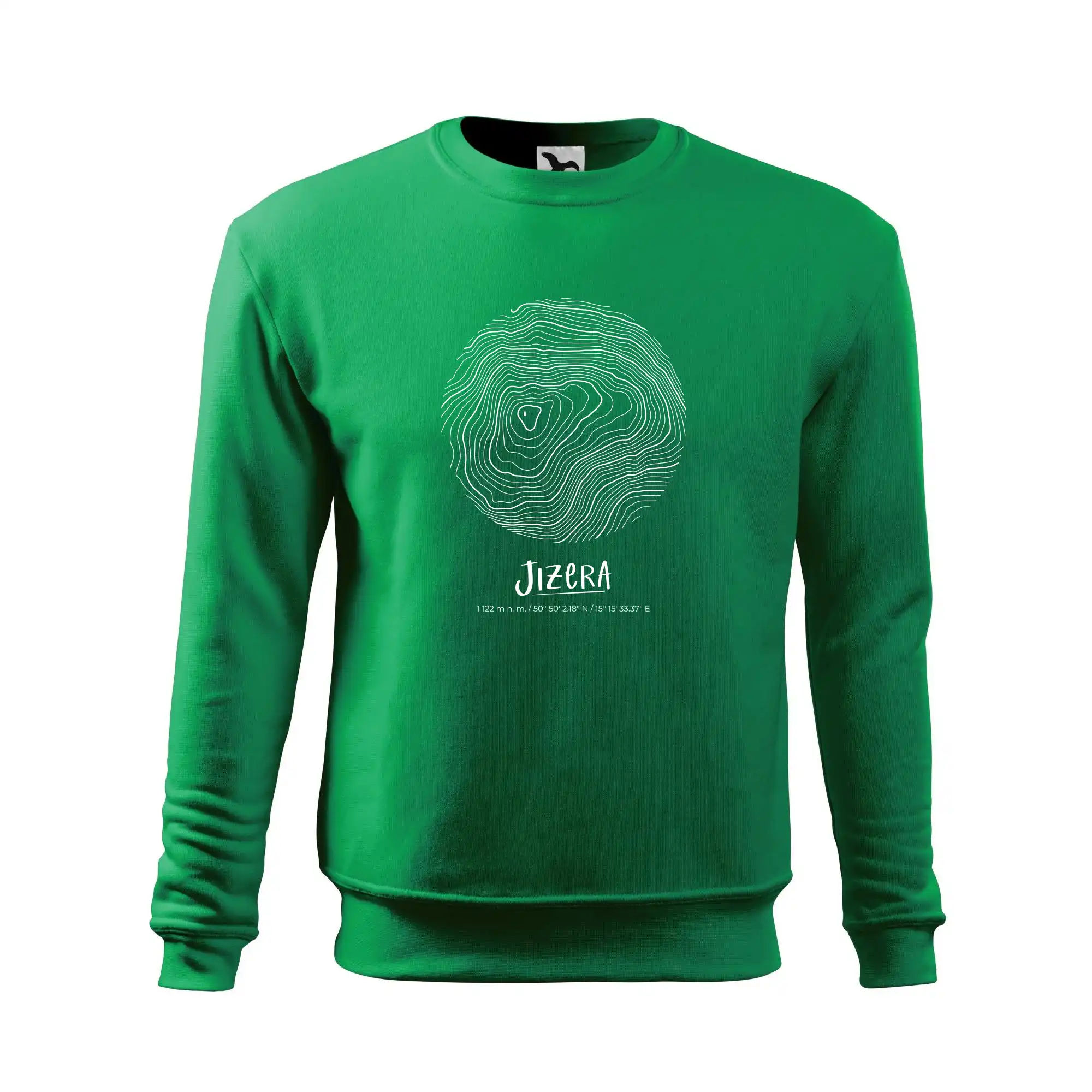 Jizera - vrstevnice v kruhu