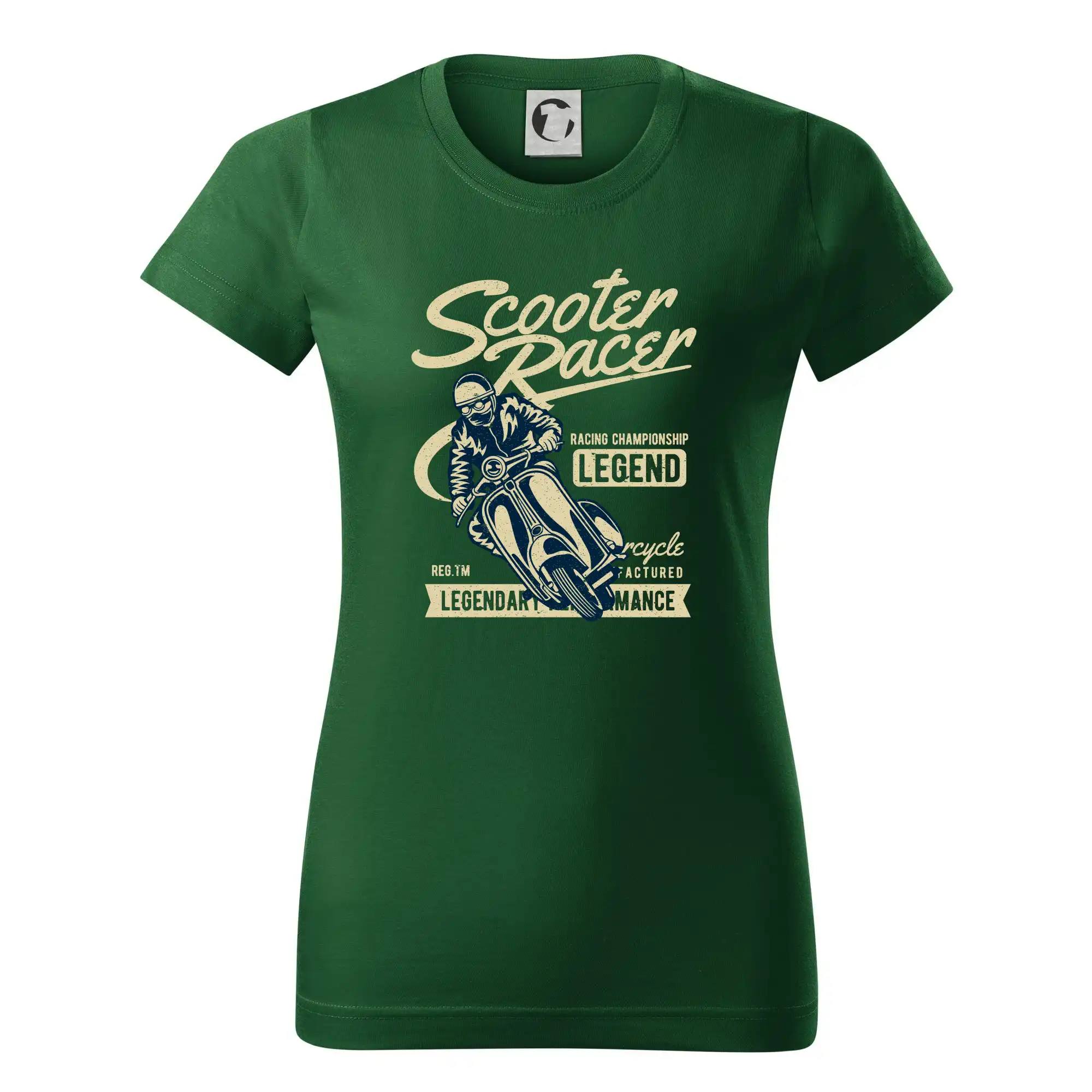 Scooter Racer - Dámske tričko basic - ľahko voľnejšie a dlhšie