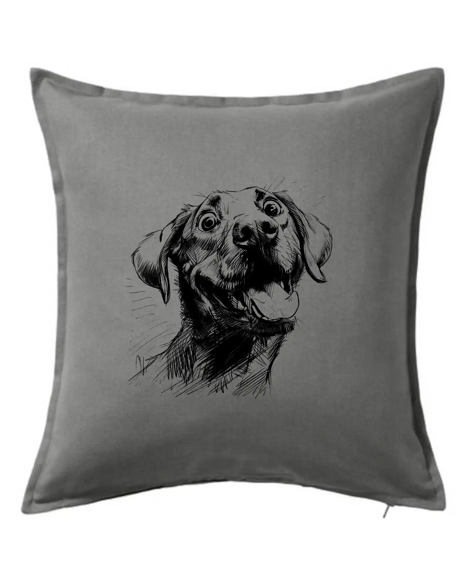 Čiernobiela karikatúra Labrador svetlý