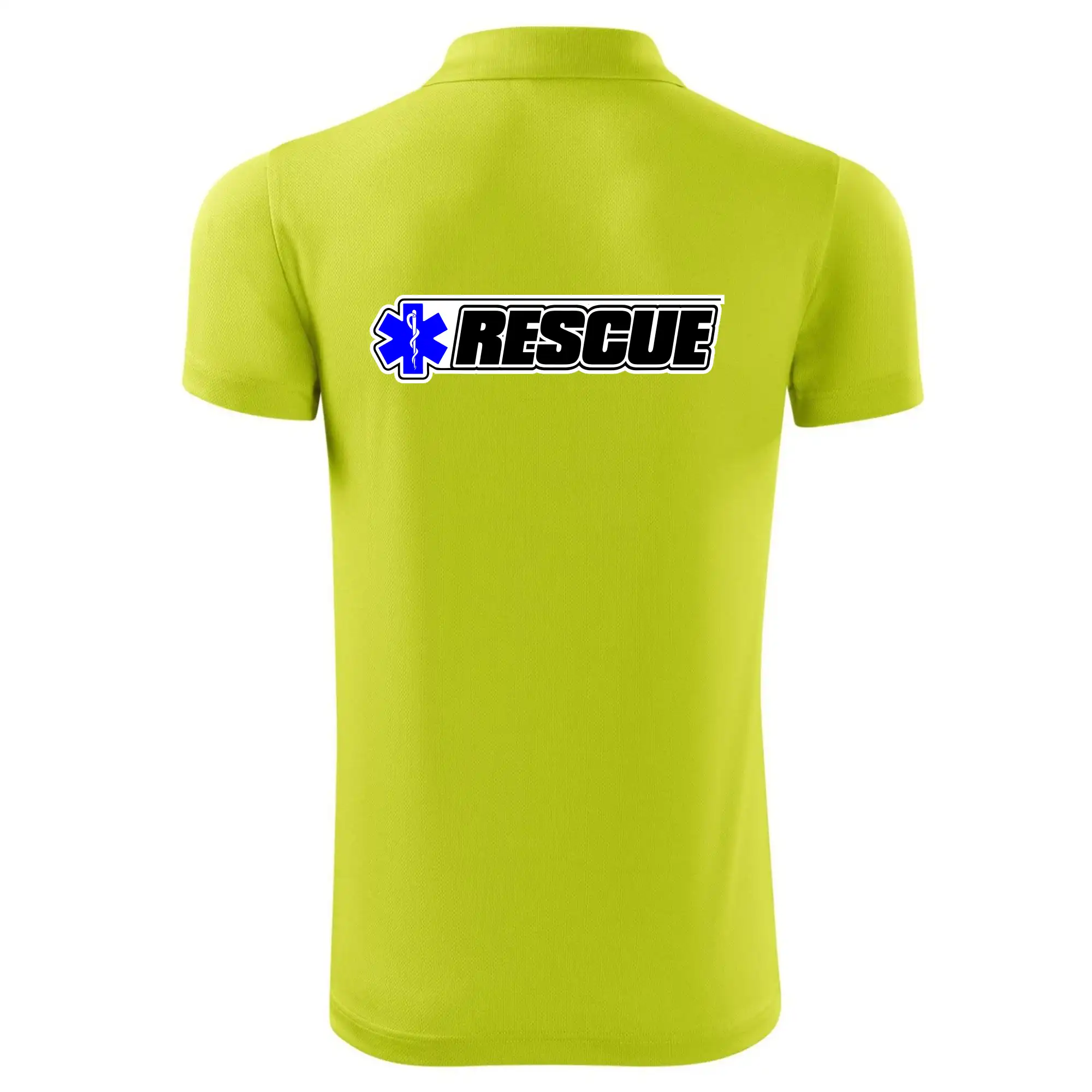 Tričká a mikiny pre záchranárov a lekárov - Kvalitné oblečenie pre zdravotníkov - Záchranár rescue kríž modrý - Polokošeľa Victory (športové)