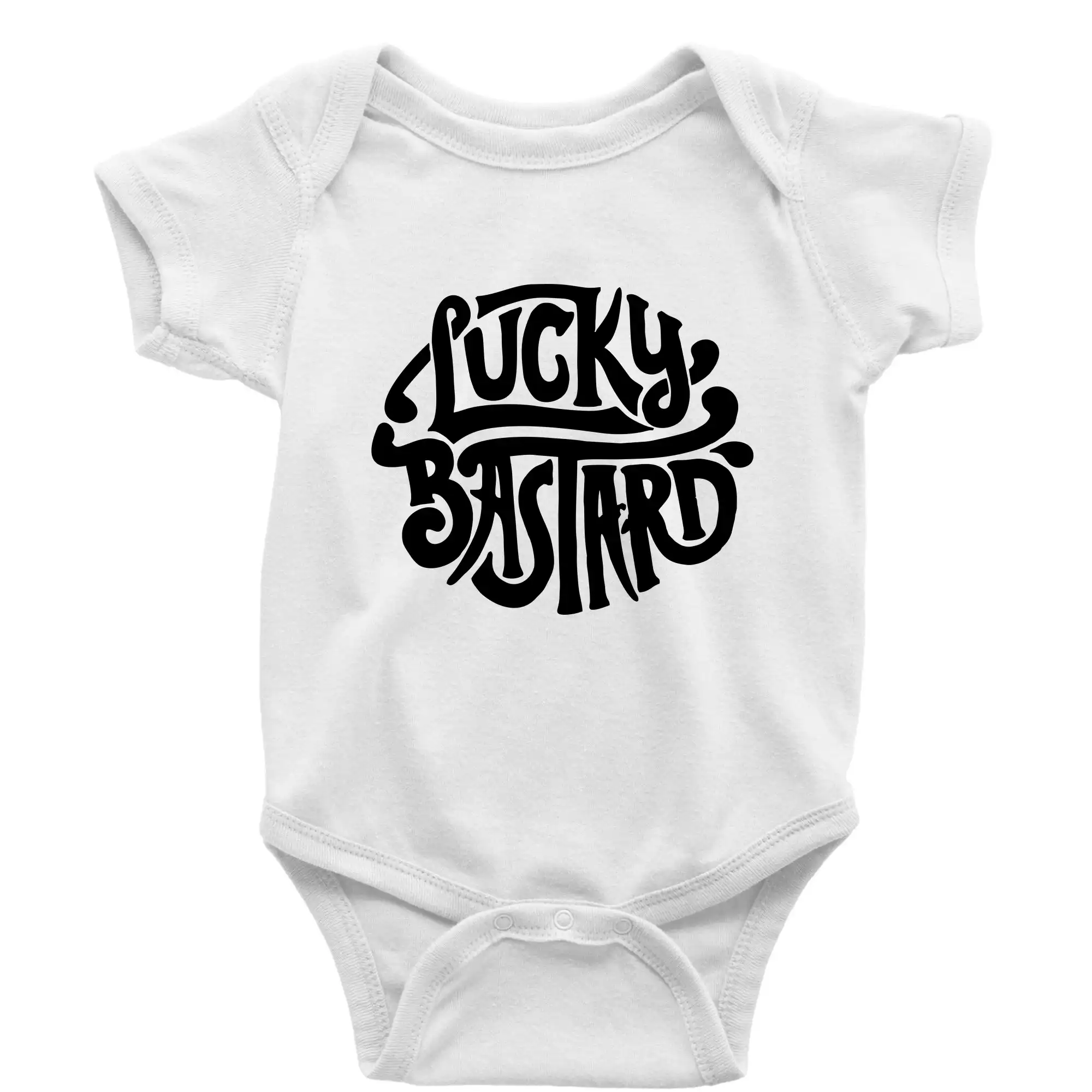 Tričká na párty - Lucky Bastard - Body dojčenské s krátkym rukávom