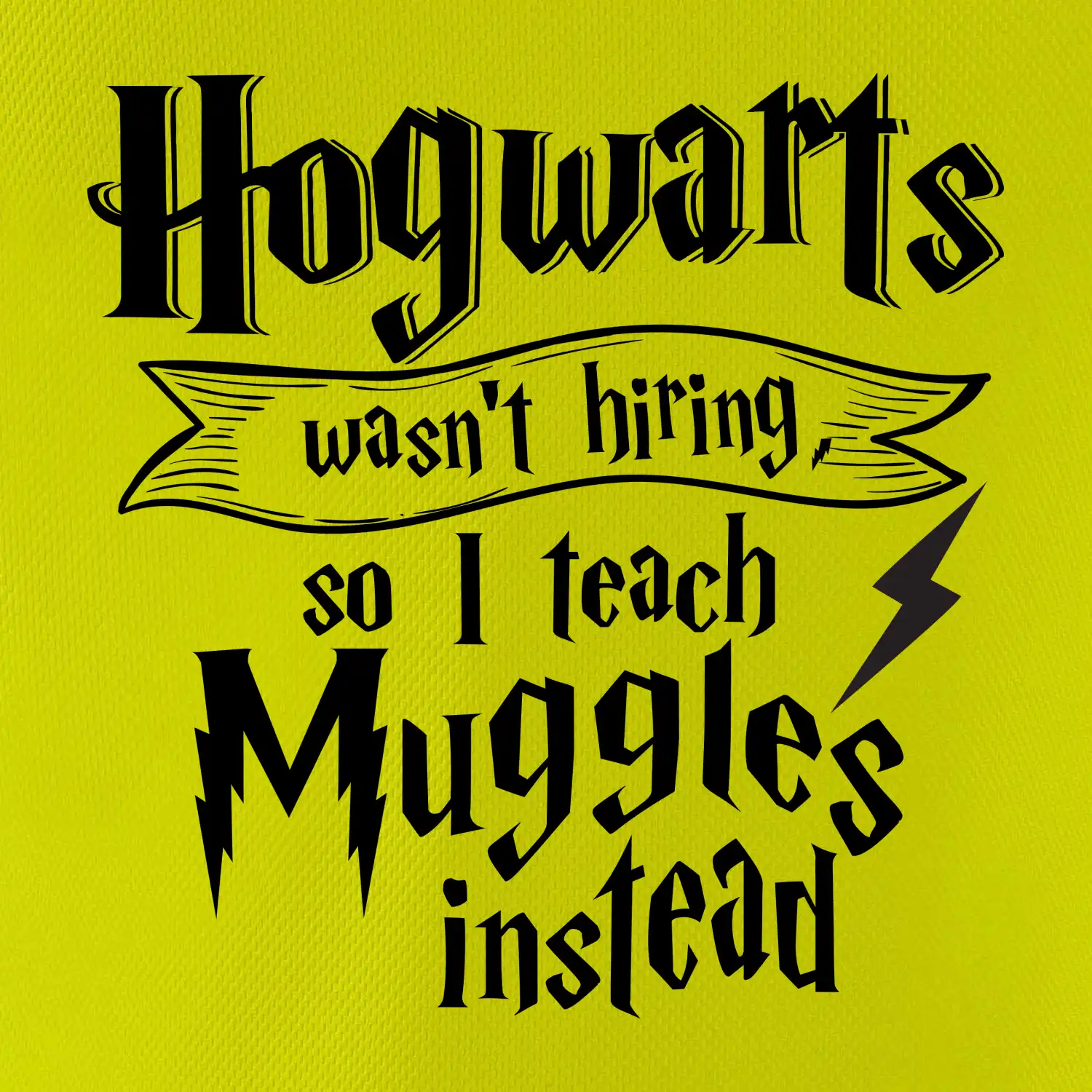 Harry - Hogwarts wasn’t hiring, so I teach Muggles instead