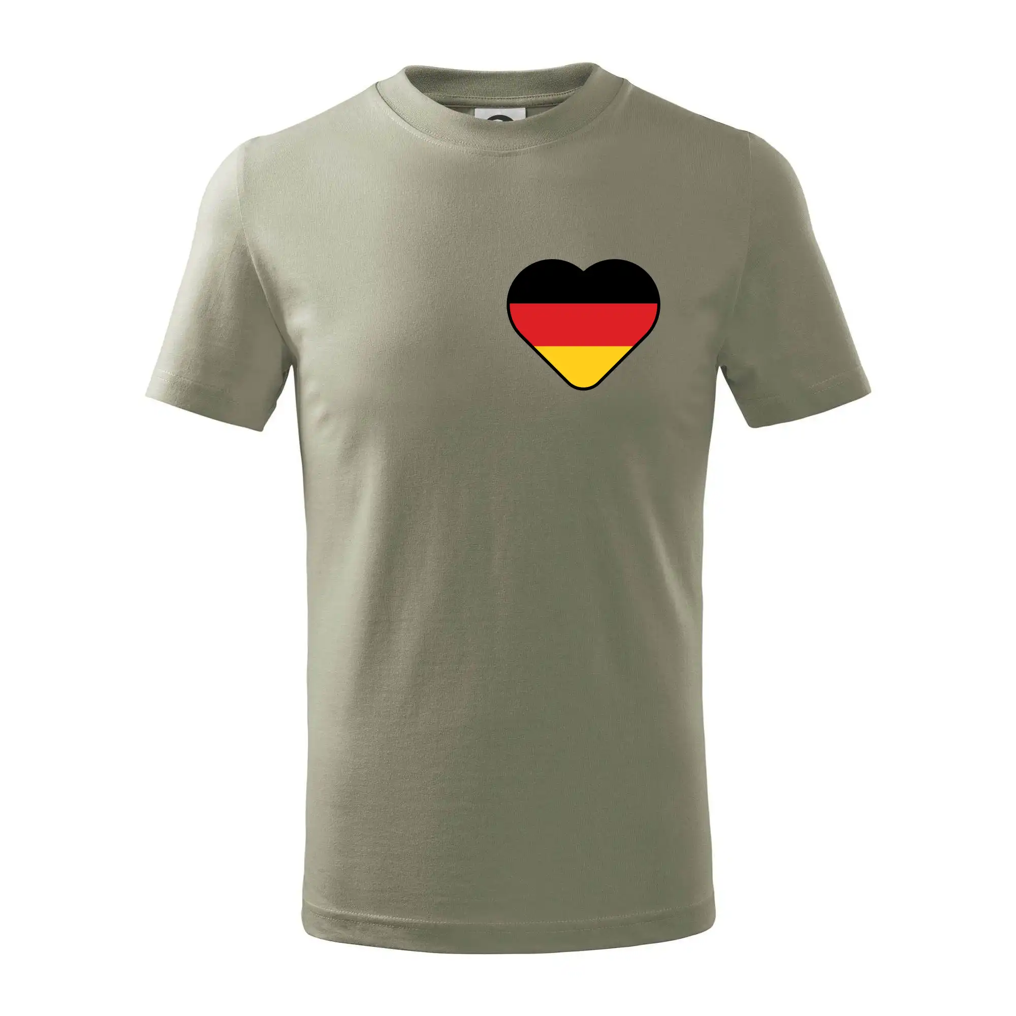 Tričká Nemecko - Germany love prso - Nemecká vlajka - Tričko detské bavlnené