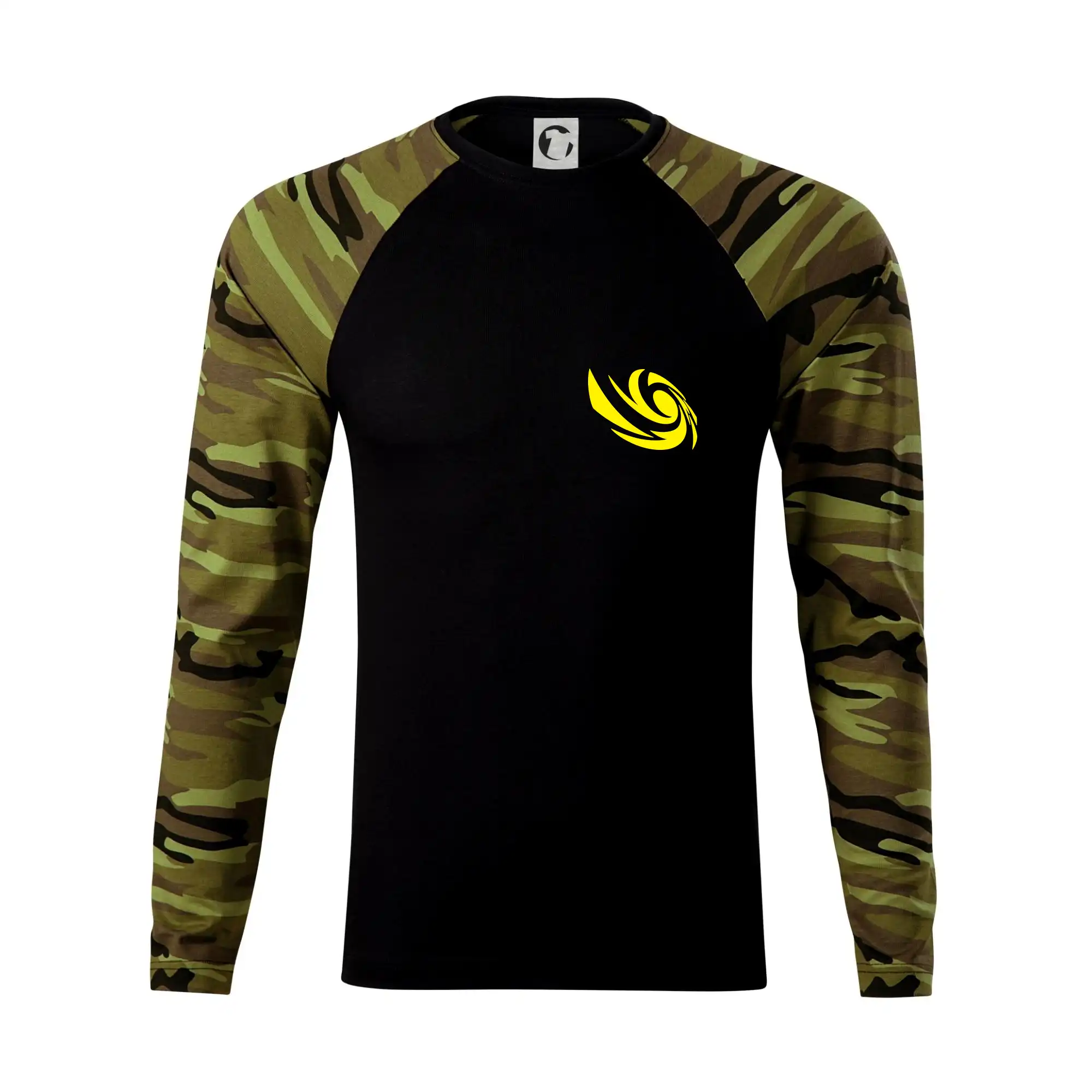 Tričká, mikiny a šiltovky pre Youtubery - Vortex logo na prsia - Camouflage LS