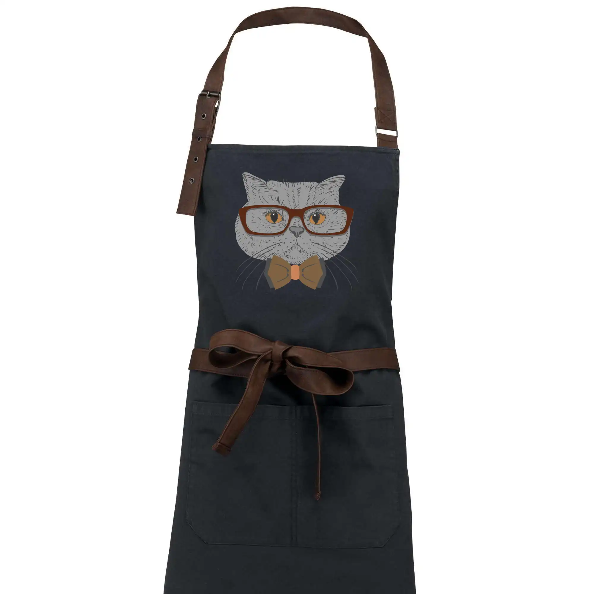 Vtipná tričká s mačkou - Hipster britská modrá - Zástera Vintage