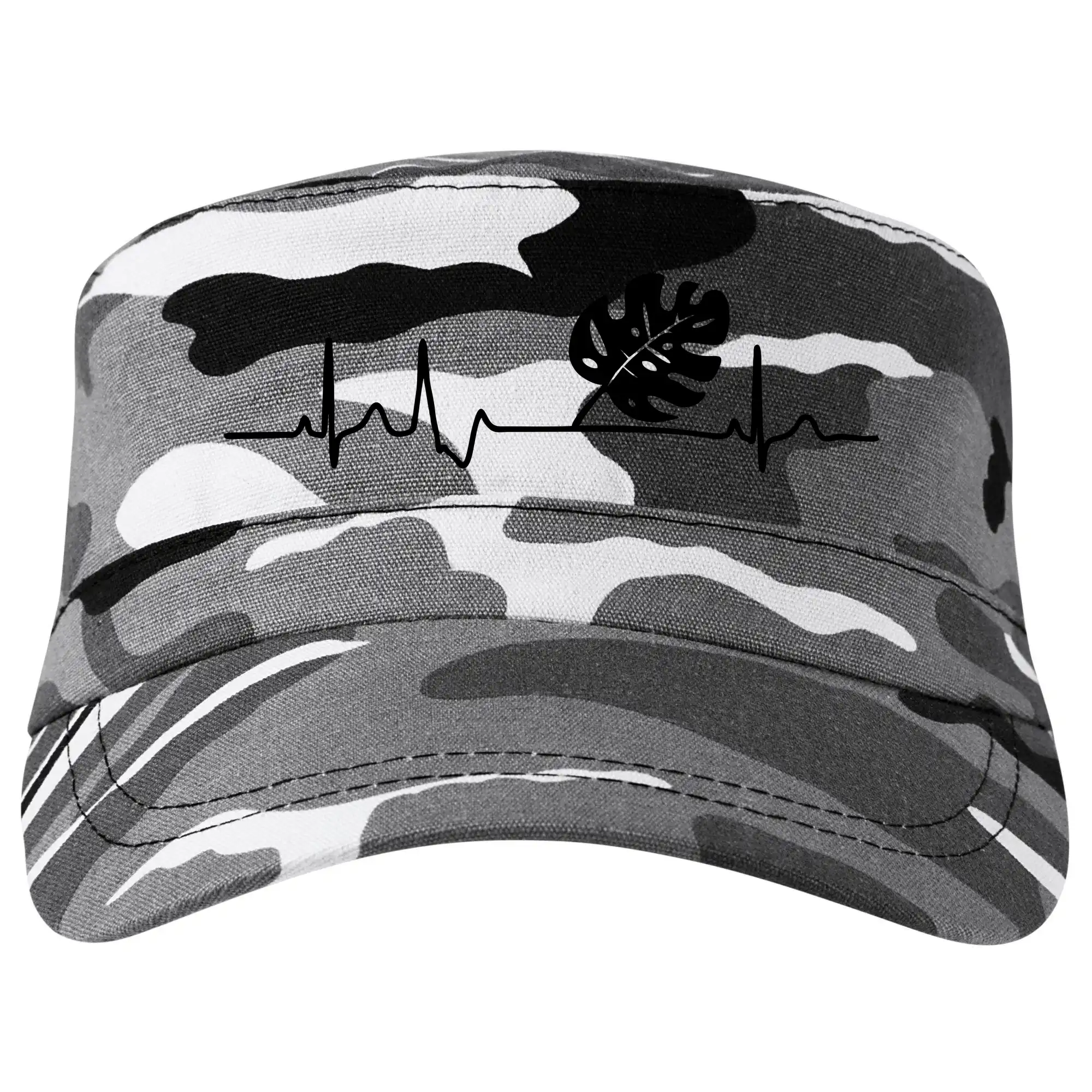 Tričká s kvetinami - EKG Monstera - Šiltovka CAMO