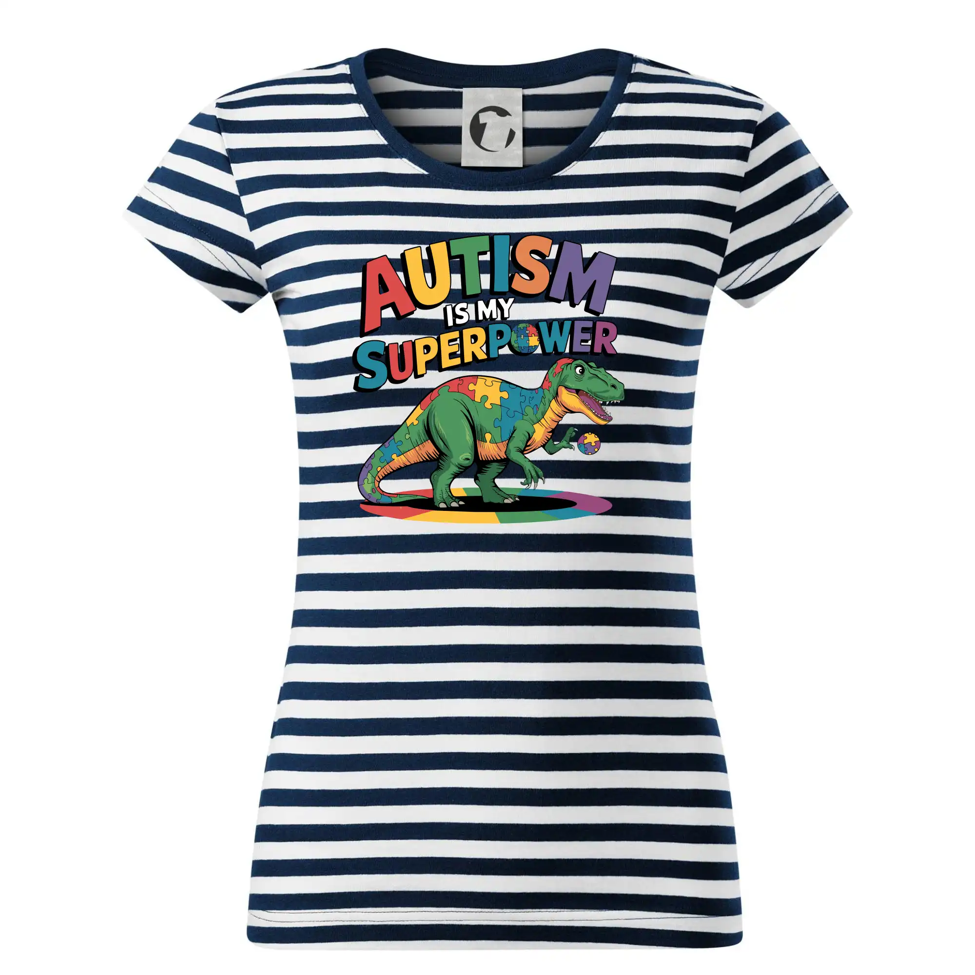 Tričká a mikiny pre autistov - Autism is my superpower dinosaurus - Tričko na vodu