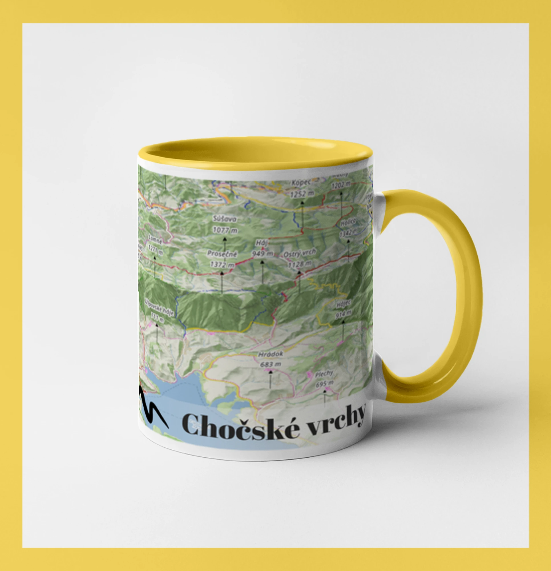 Hrnček mapa Chočské vrchy