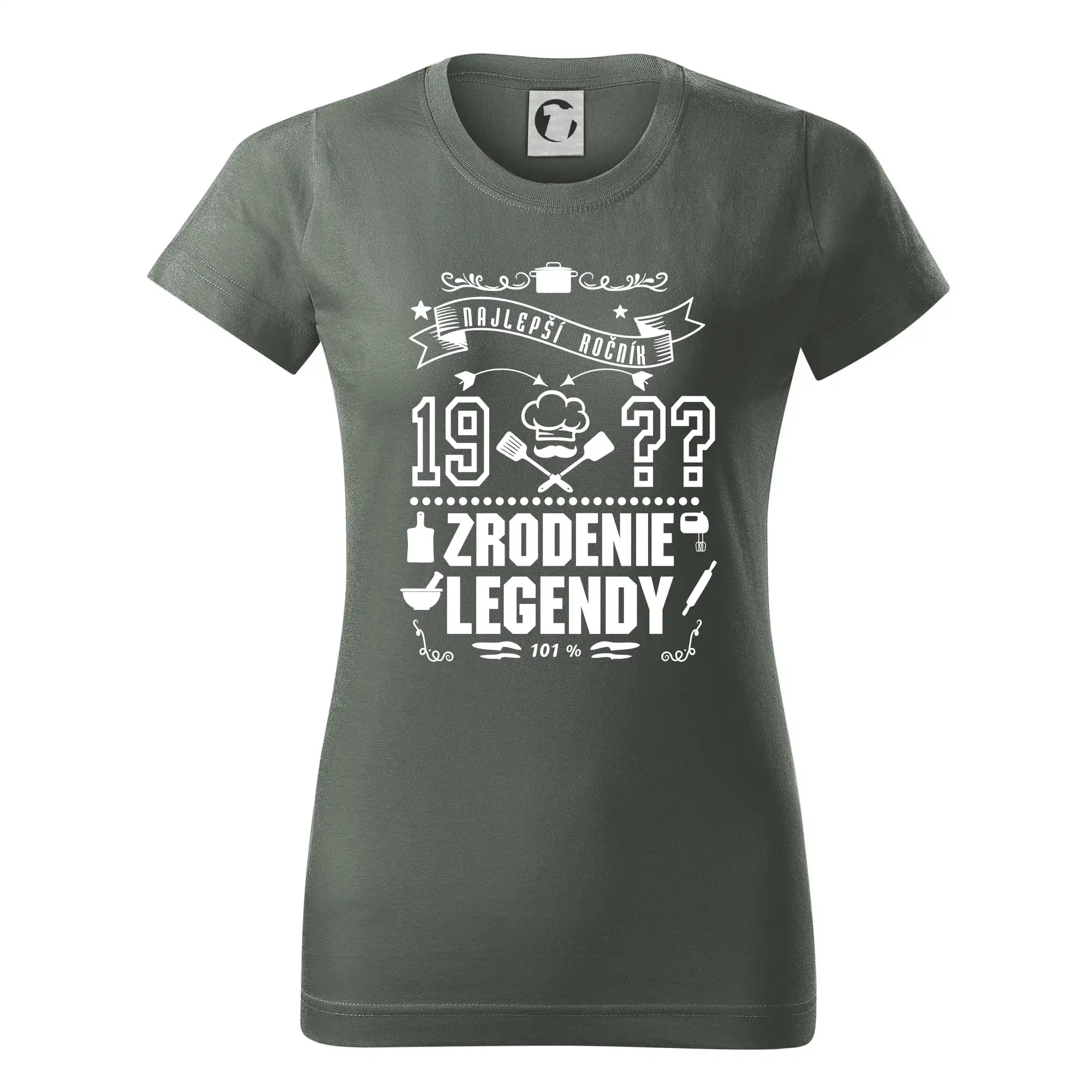 Trička Zrodenie legendy - Zrodenie legendy pre kuchárov - Dámske tričko basic - ľahko voľnejšie a dlhšie