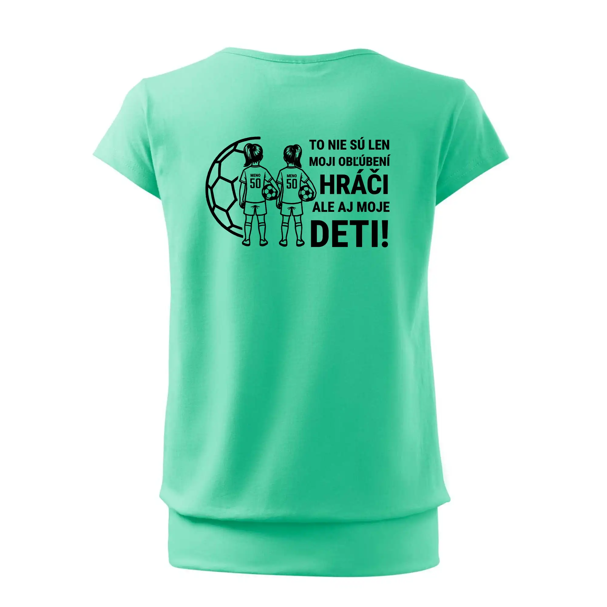 Futbalová mama - Dve dcéry (vaše meno a číslo)