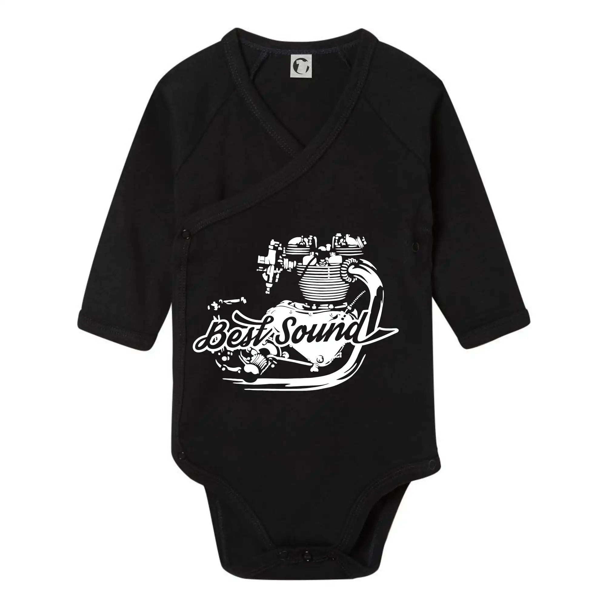 Tričká a mikiny s potlačou motoriek – pre pravých motorkárov - Moto Best Sound - Body zavinovacie s dlhým rukávom