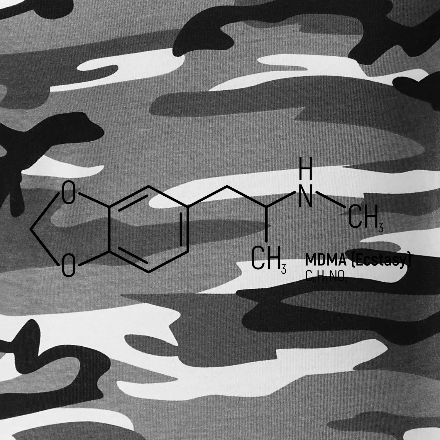 Molekulární struktura MDMA Extáze