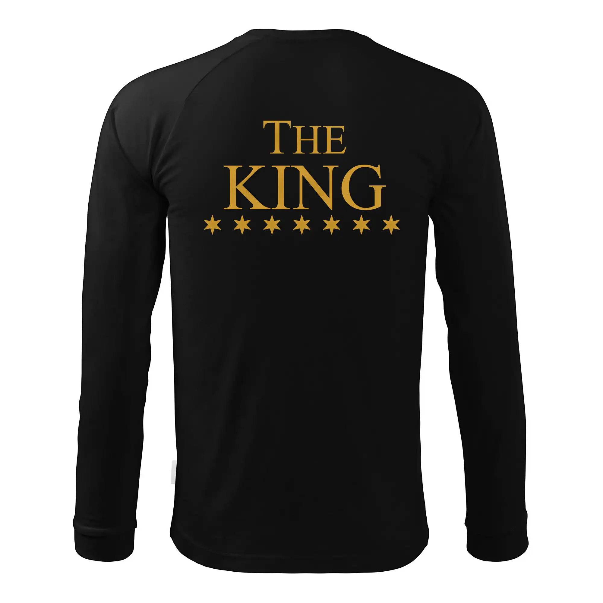 Tričká pre zamilovaných - The King - His Queen - párové triko - Pánske tričko s dlhým rukávom LS130