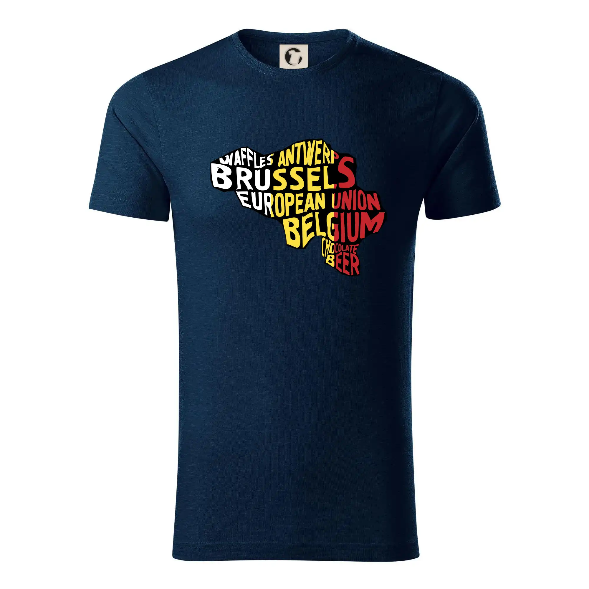 Ostatné mestá / miesta - Mapy - názvy miest - Belgicko - Tričko z organickej bavlny