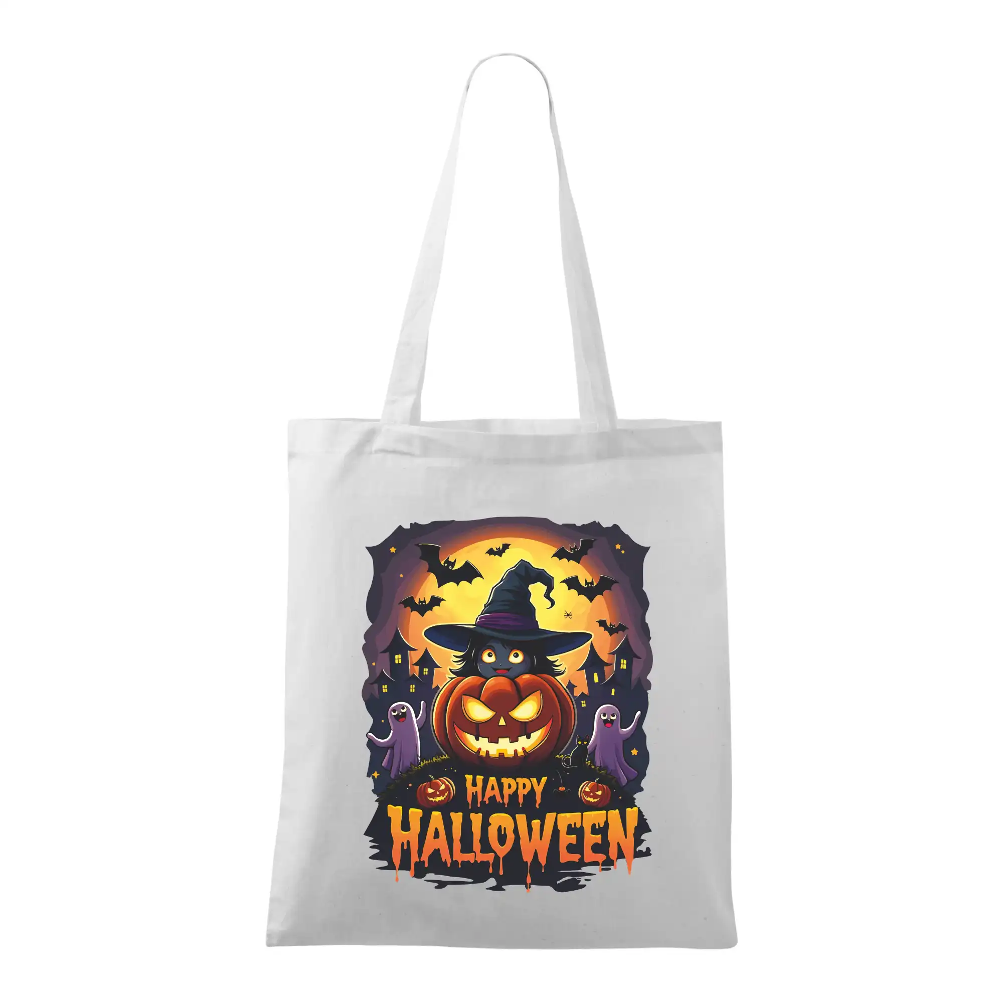 Grafické tričká - Happy Halloween - Taška bavlnená