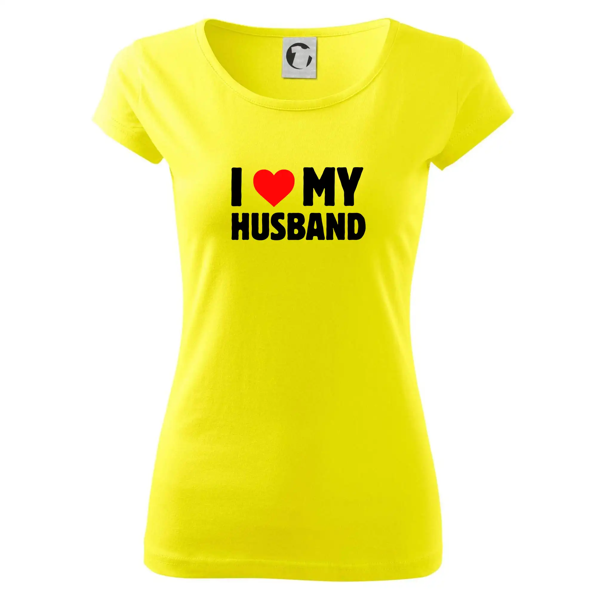Tričká pre zamilovaných - I love my husband - Dámske tričko Pure