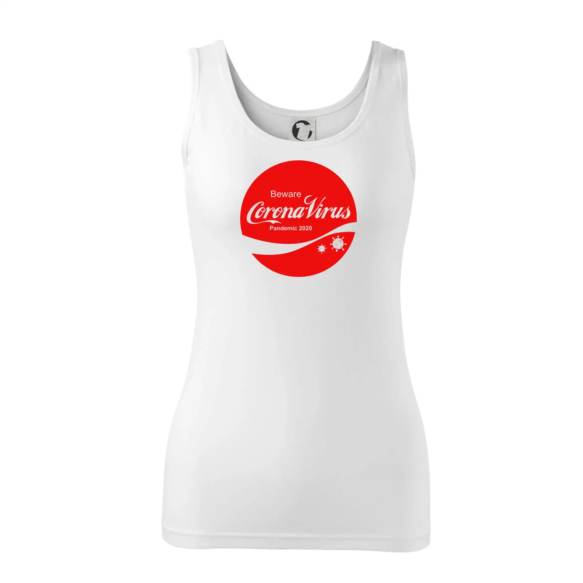 Corona virus pandemic logo - Dámske tielko