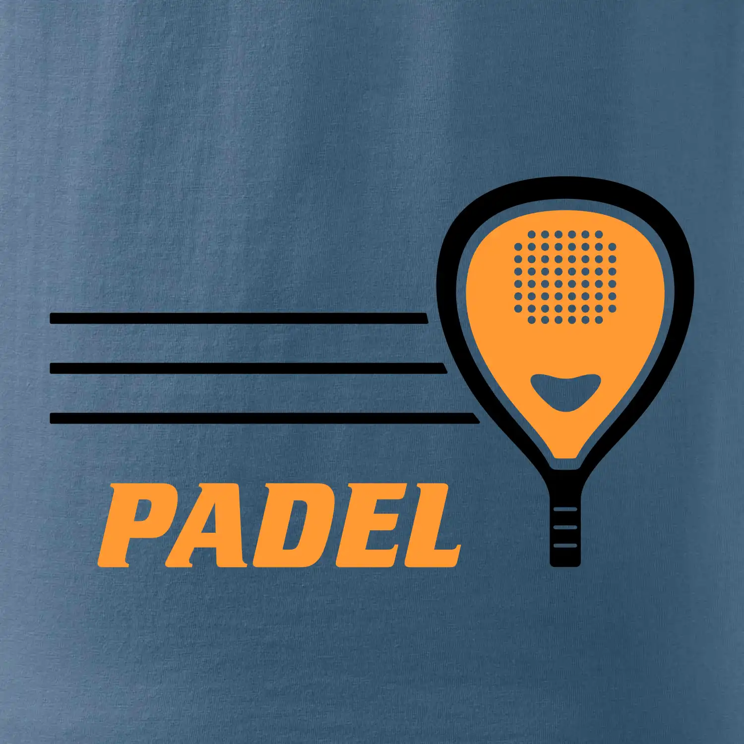 Padel - oranžová raketa