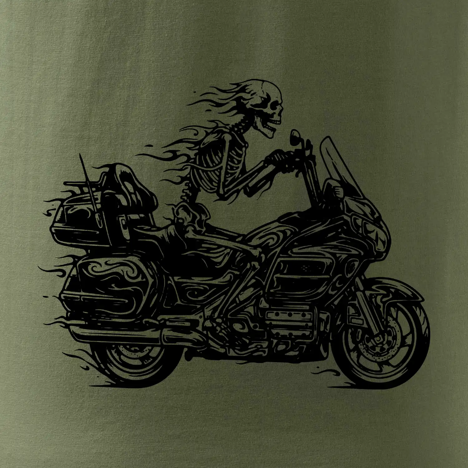 Cestovní motorka kostra