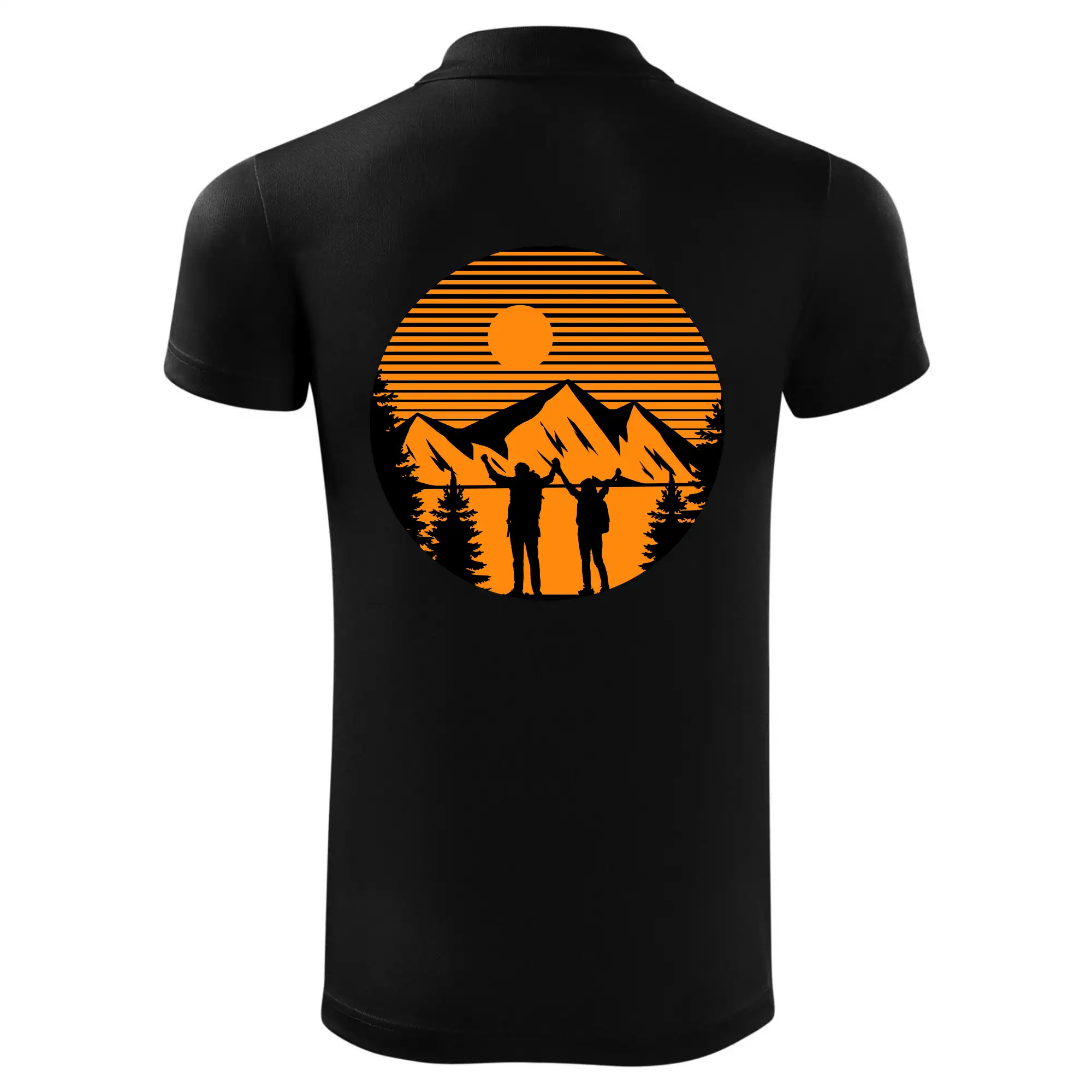 Pár na výletě na horách