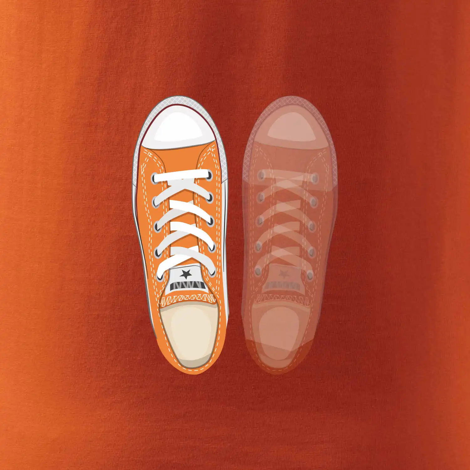 Párové boty - oranžové