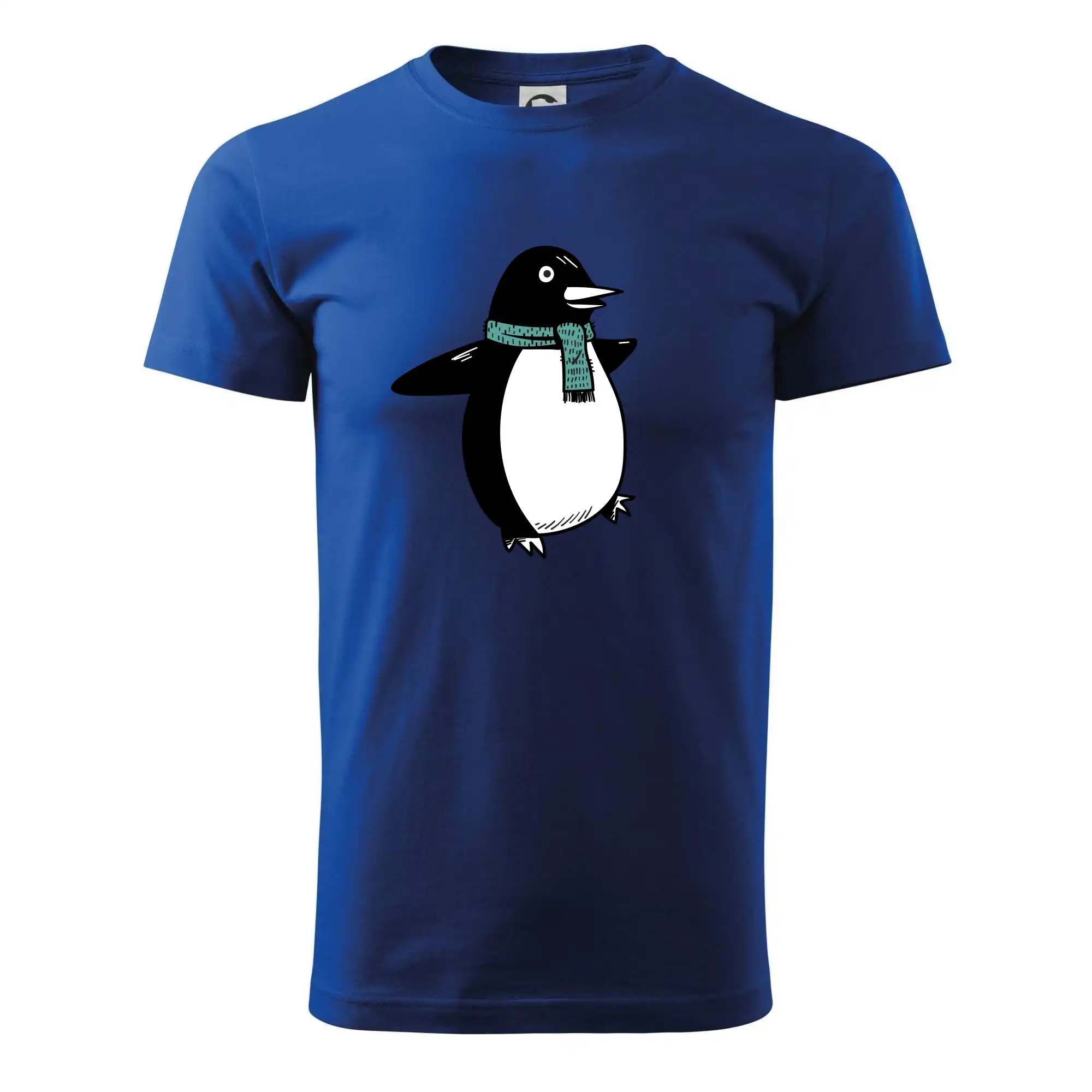 Tučňák se zelenou šálou