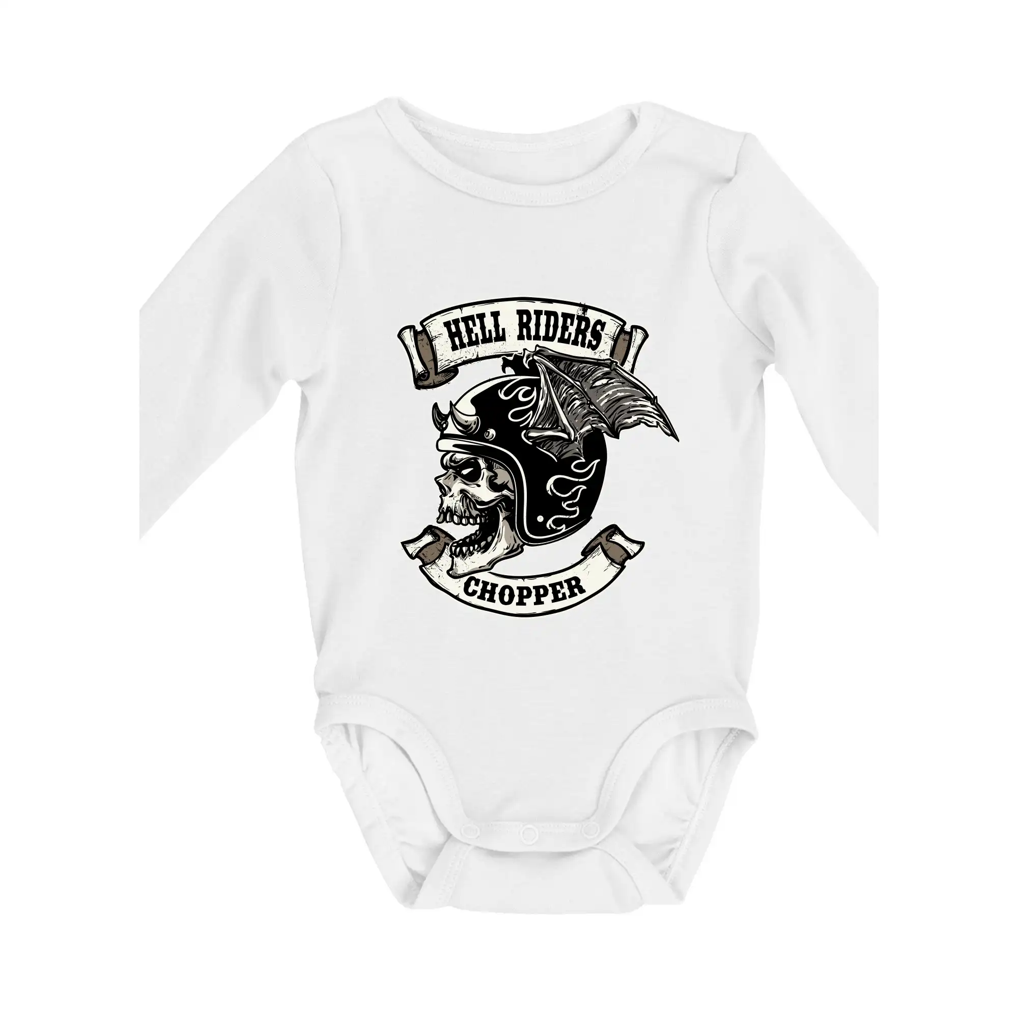 Chopper triko - Hell Riders Chopper - Body dojčenské s dlhým rukávom