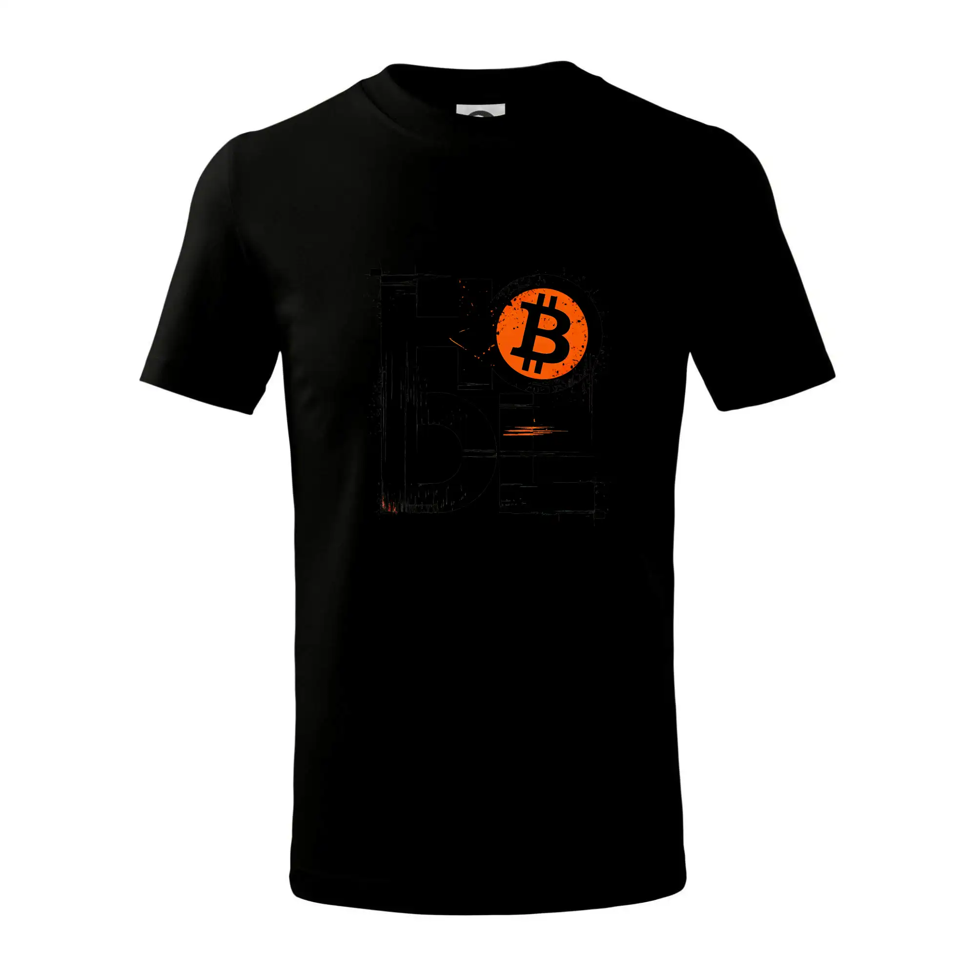 Hodl velký nápis a logo BTC