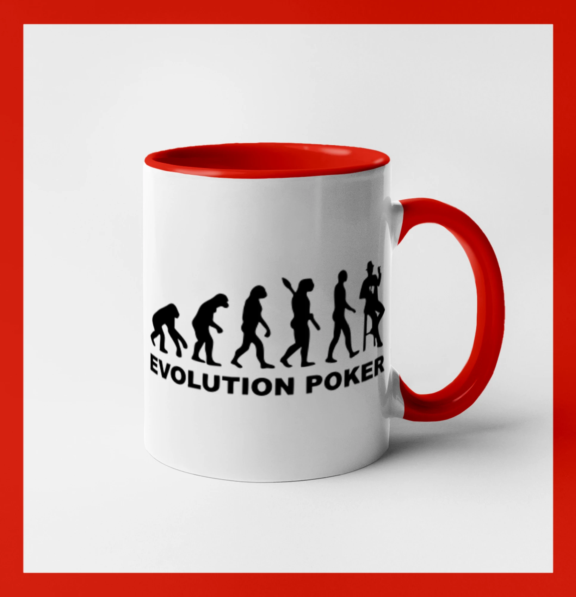 Poker tričká - Evolution poker - Hrnček 
