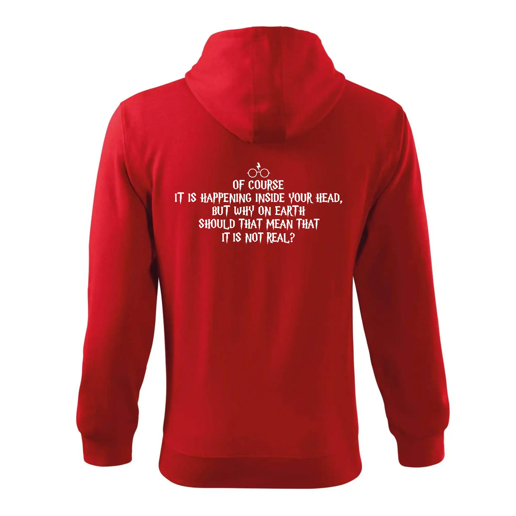 Filmové tričká - Of course it is happening inside your head - Mikina s kapucňou na zips trendy zipper