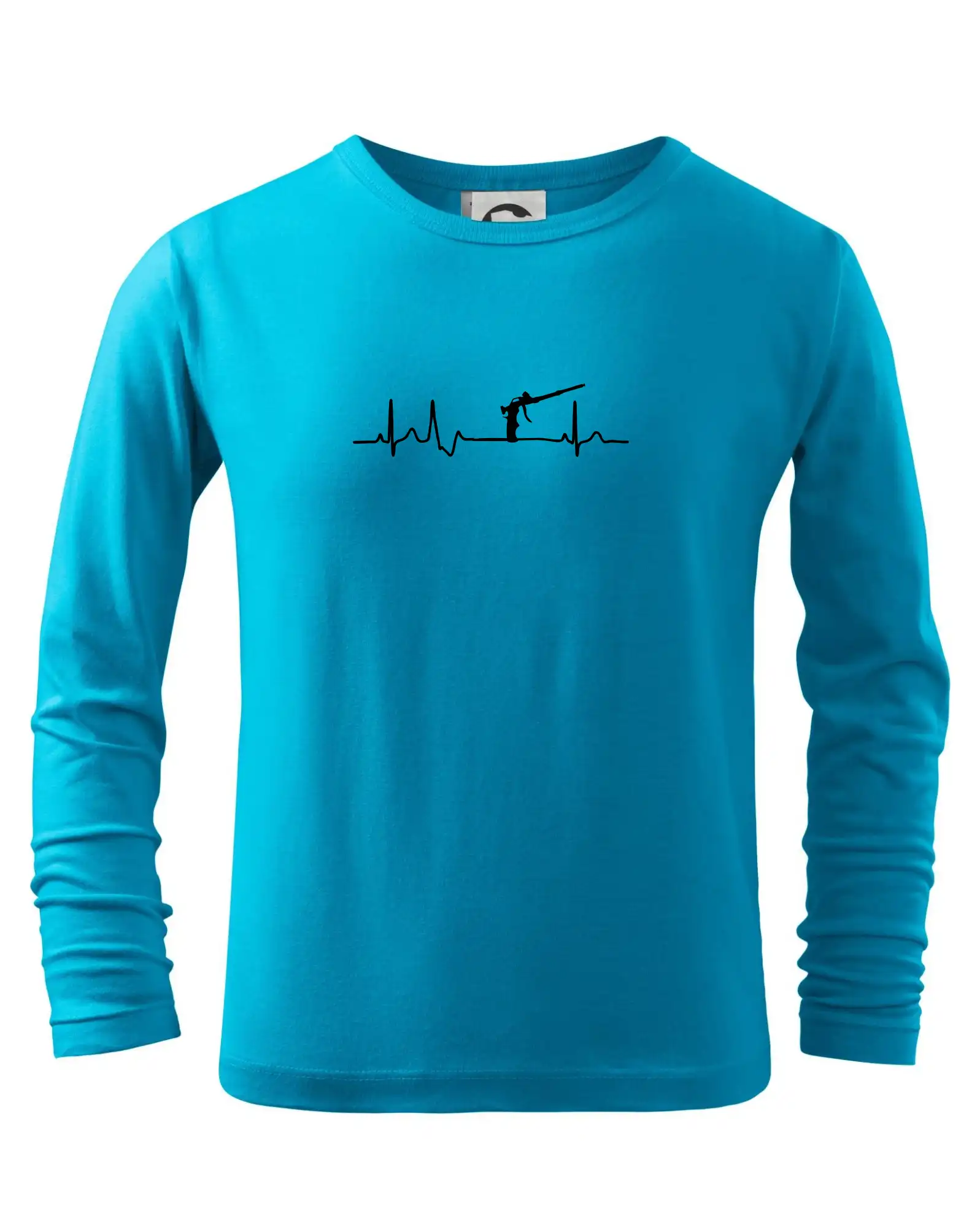 Vtipné tričká pre murárov - Ekg pistole na pěnu - Tričko detské Long Sleeve