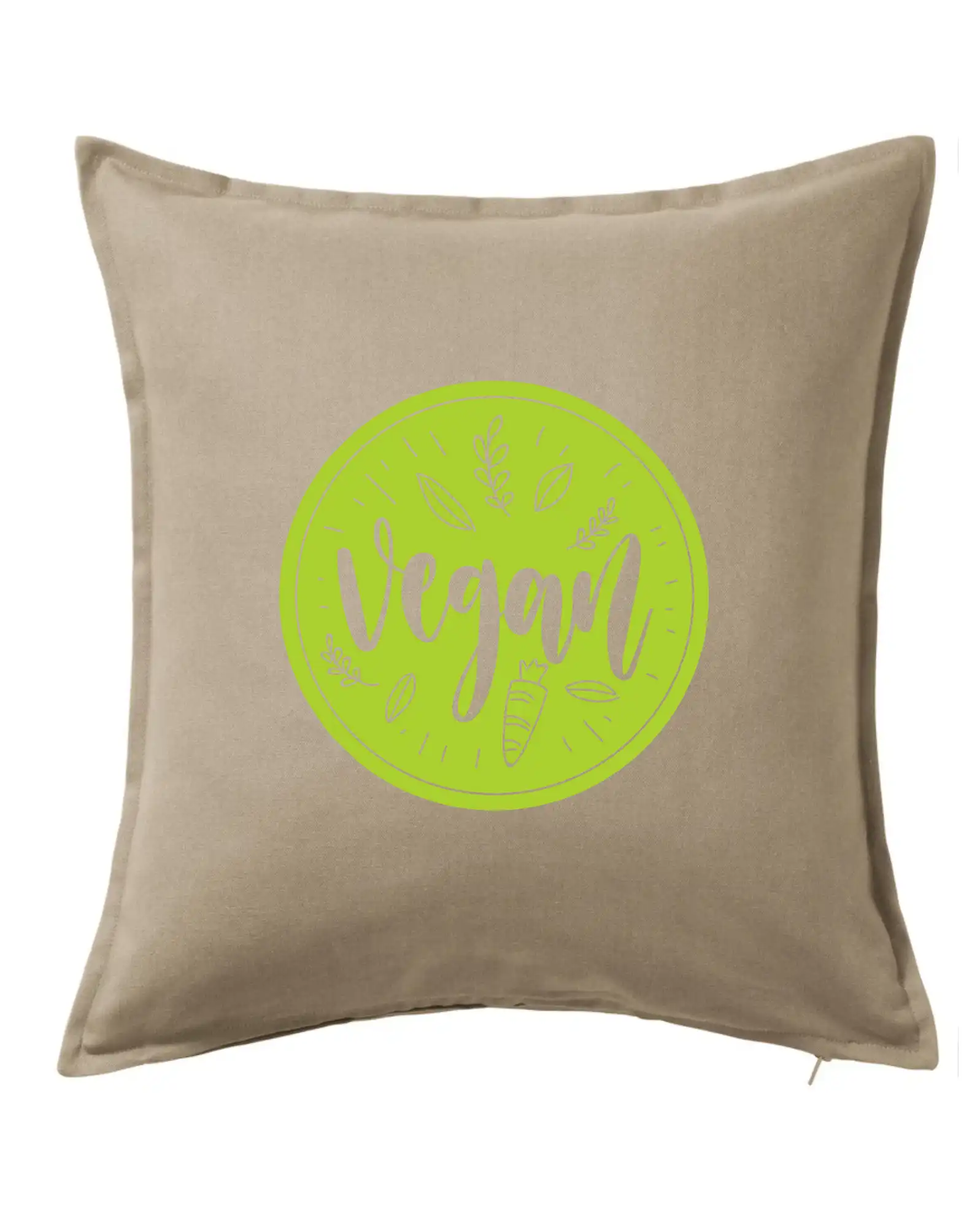 Životný štýl - Vegan zelenina v kruhu - Vankúš 50x50