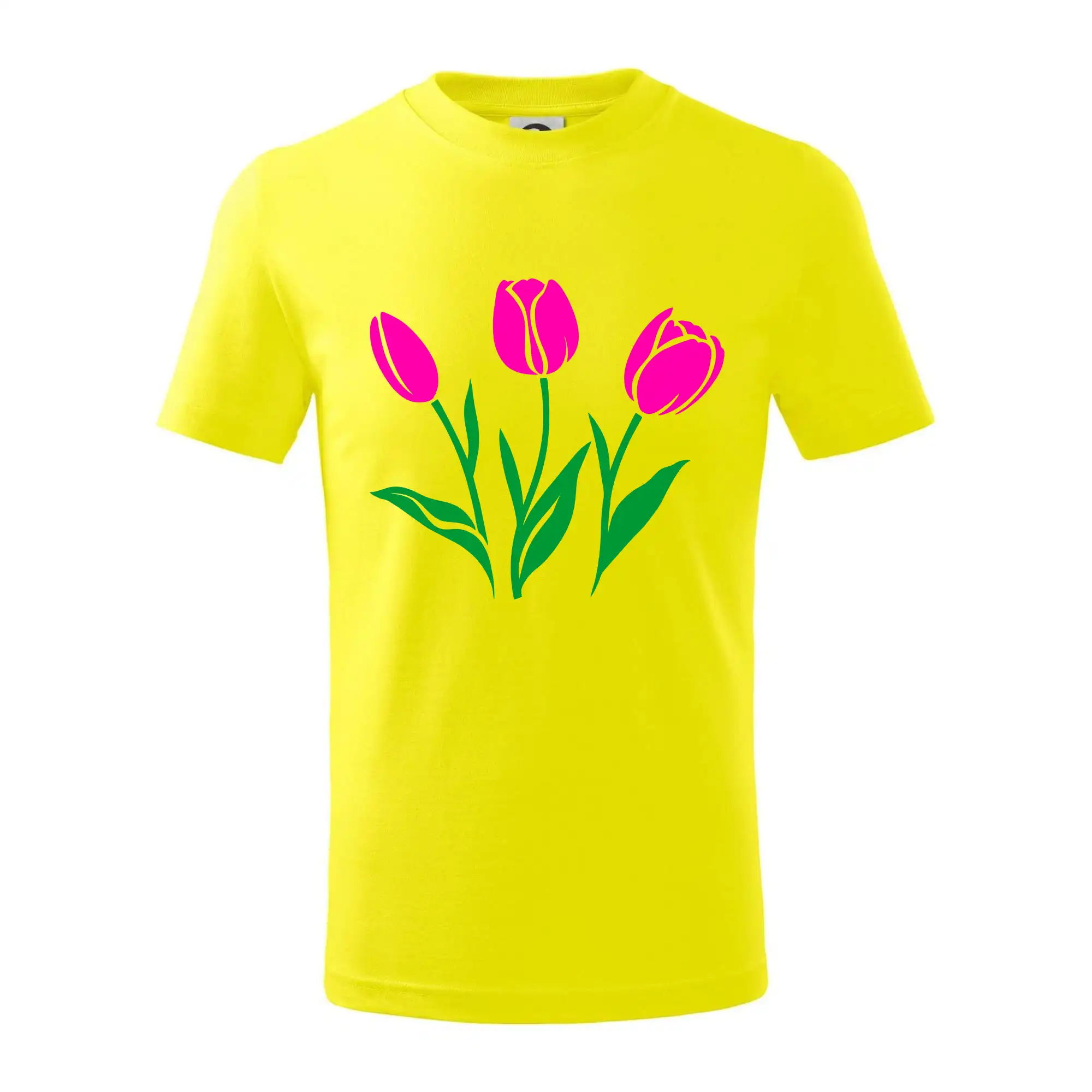 Tričká s kvetinami - Tri tulipány - Tričko detské bavlnené
