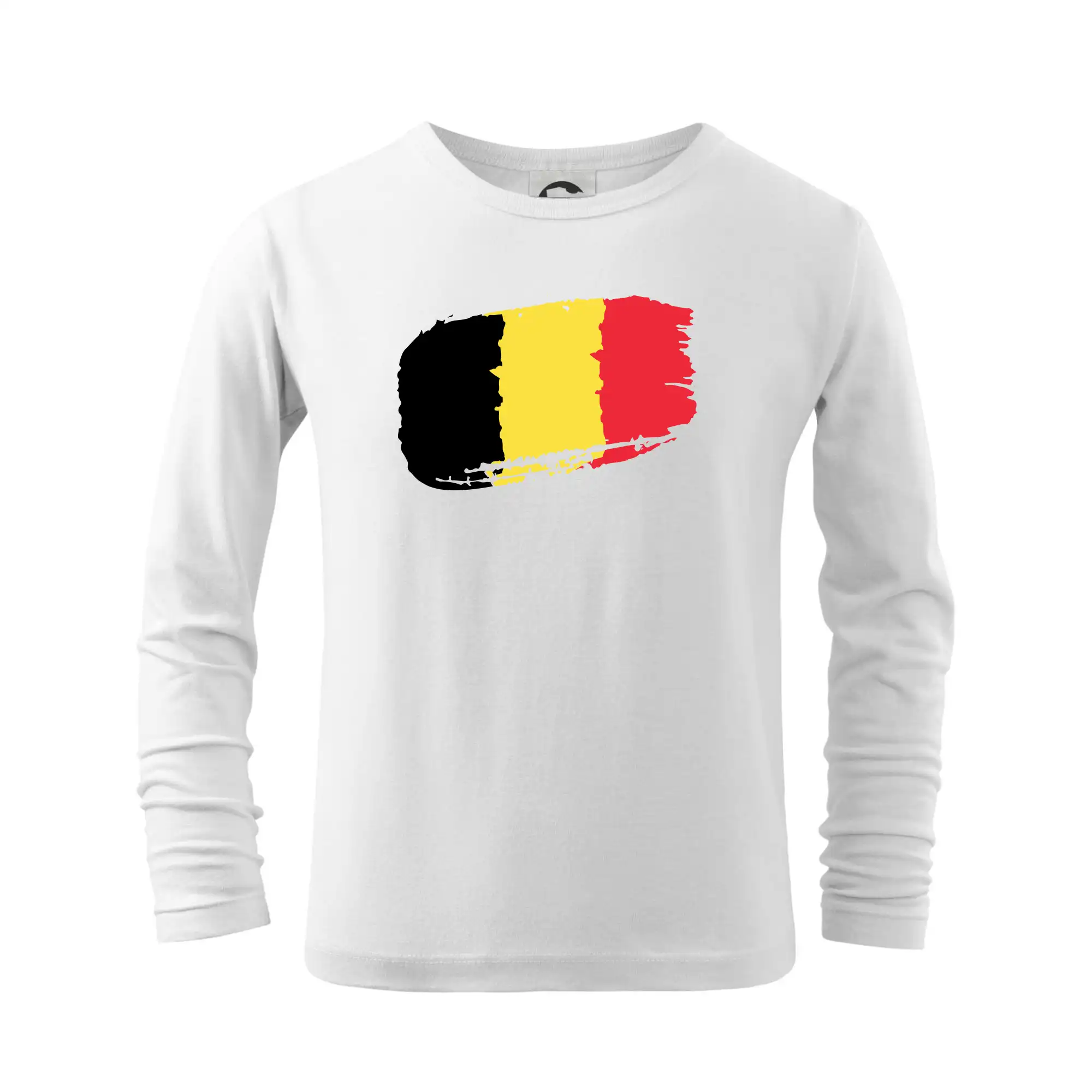 Motívy štátnych vlajok - Belgicko vlajka - Tričko detské Long Sleeve